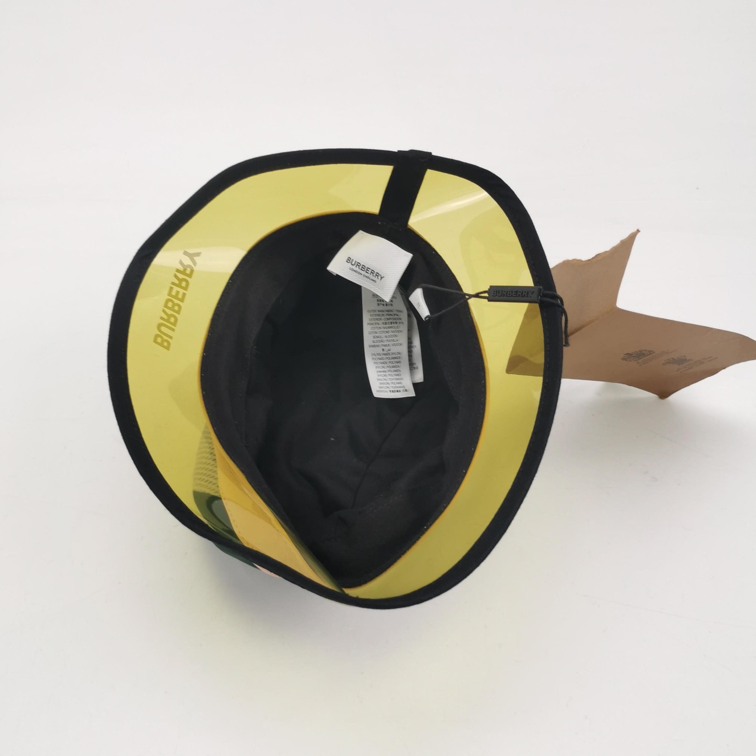 Burberry Burberry Logo Transparent Brim Bucket Hat Size S Size ONE SIZE - 4 Thumbnail