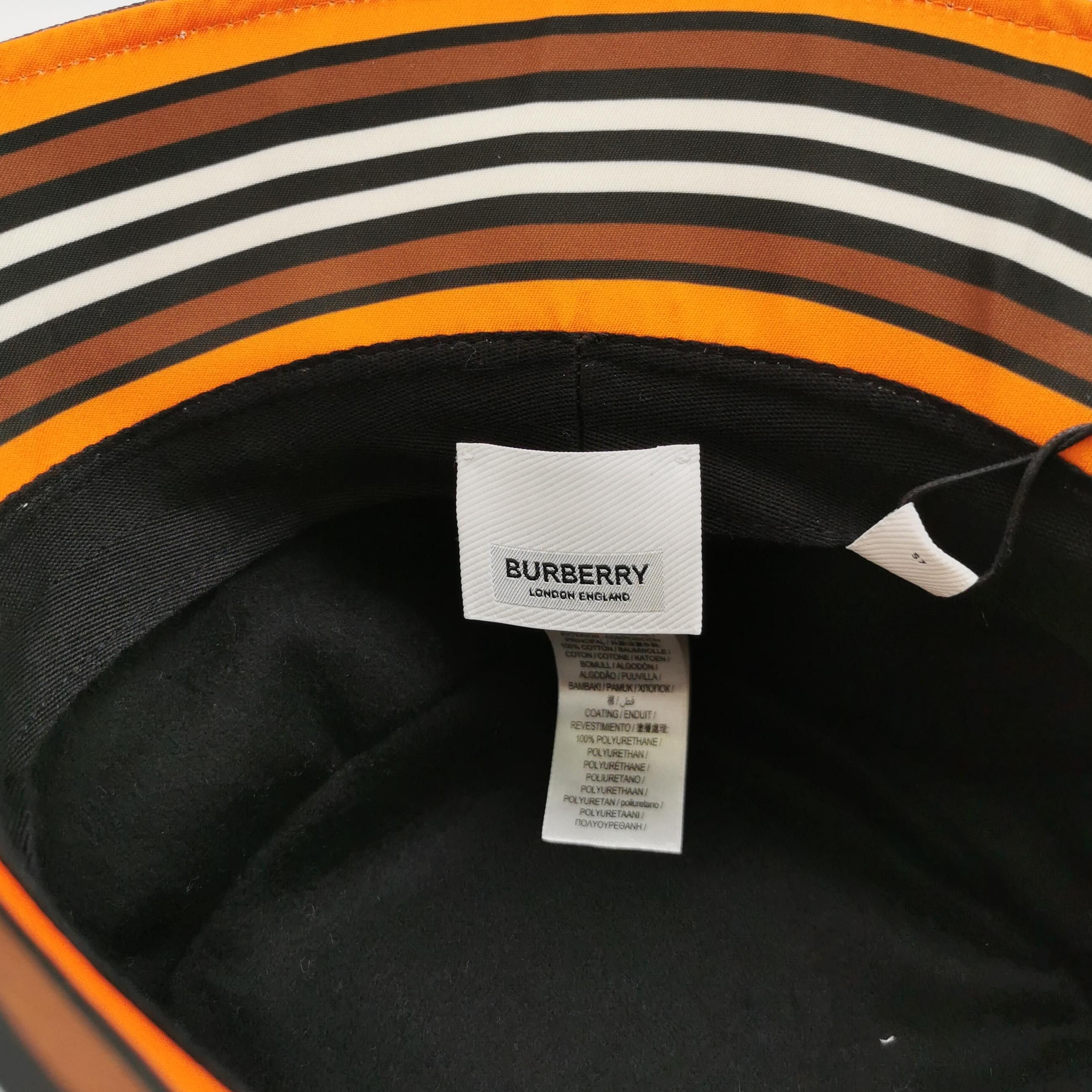 Burberry Burberry Monogram Print Bucket Hat Size 57 Size ONE SIZE - 4 Thumbnail