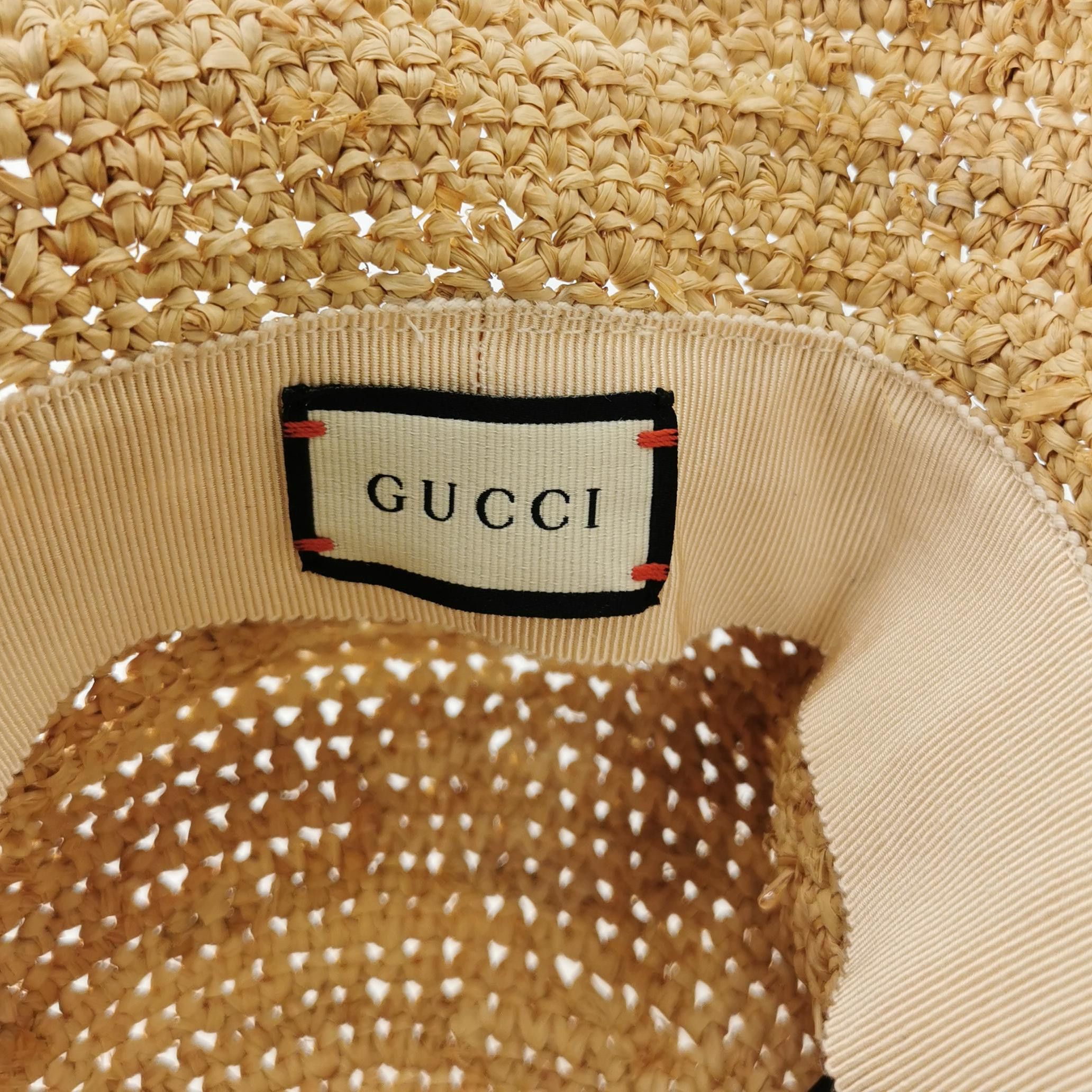 Gucci Gucci Double G Straw Hat Size M Size ONE SIZE - 5 Thumbnail