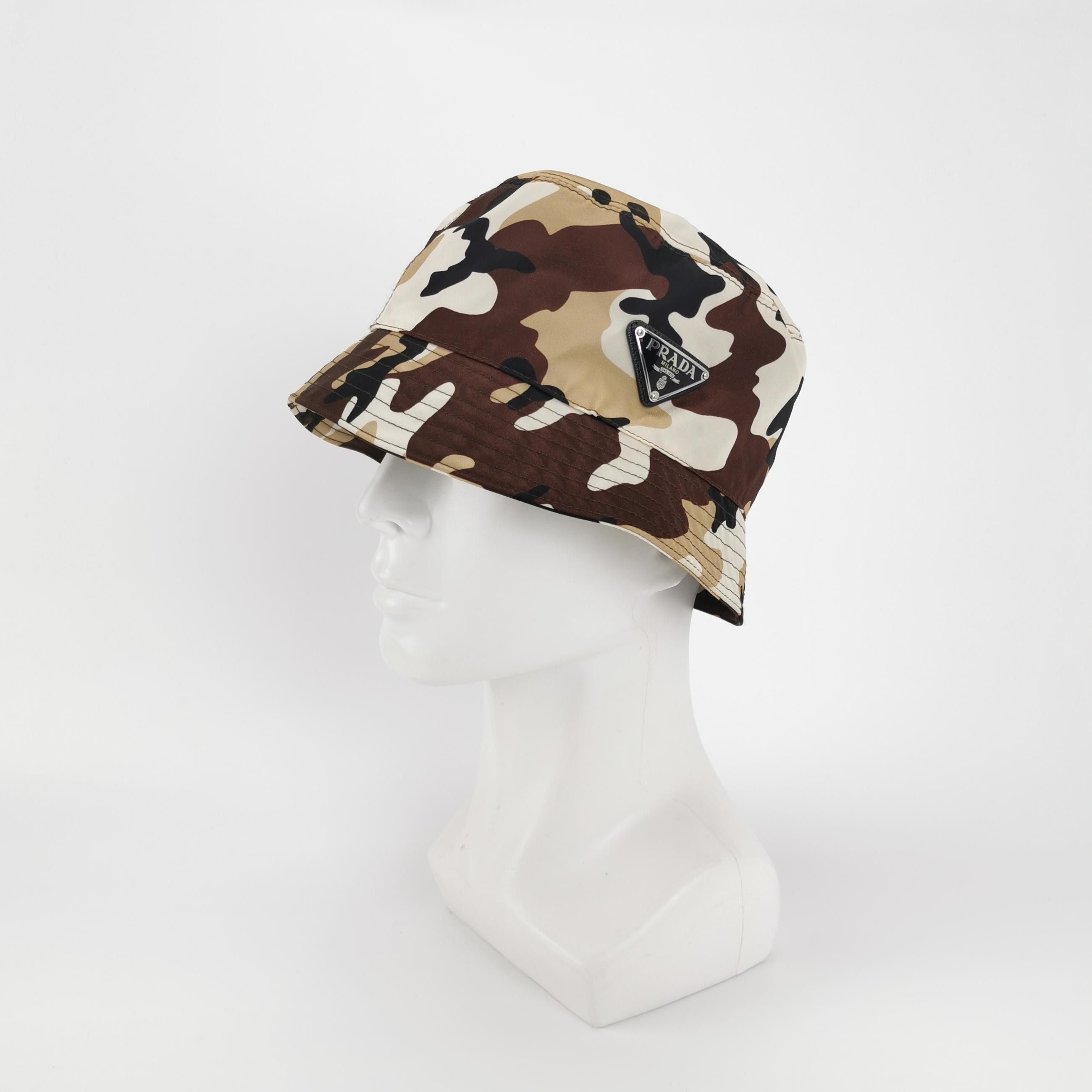 Prada Prada Camouflage Logo Bucket Hat Size ONE SIZE - 2 Thumbnail