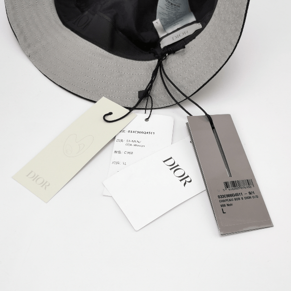 Dior Dior Logo Embroidered Cotton Bucket Hat Size L Size ONE SIZE - 8 Thumbnail