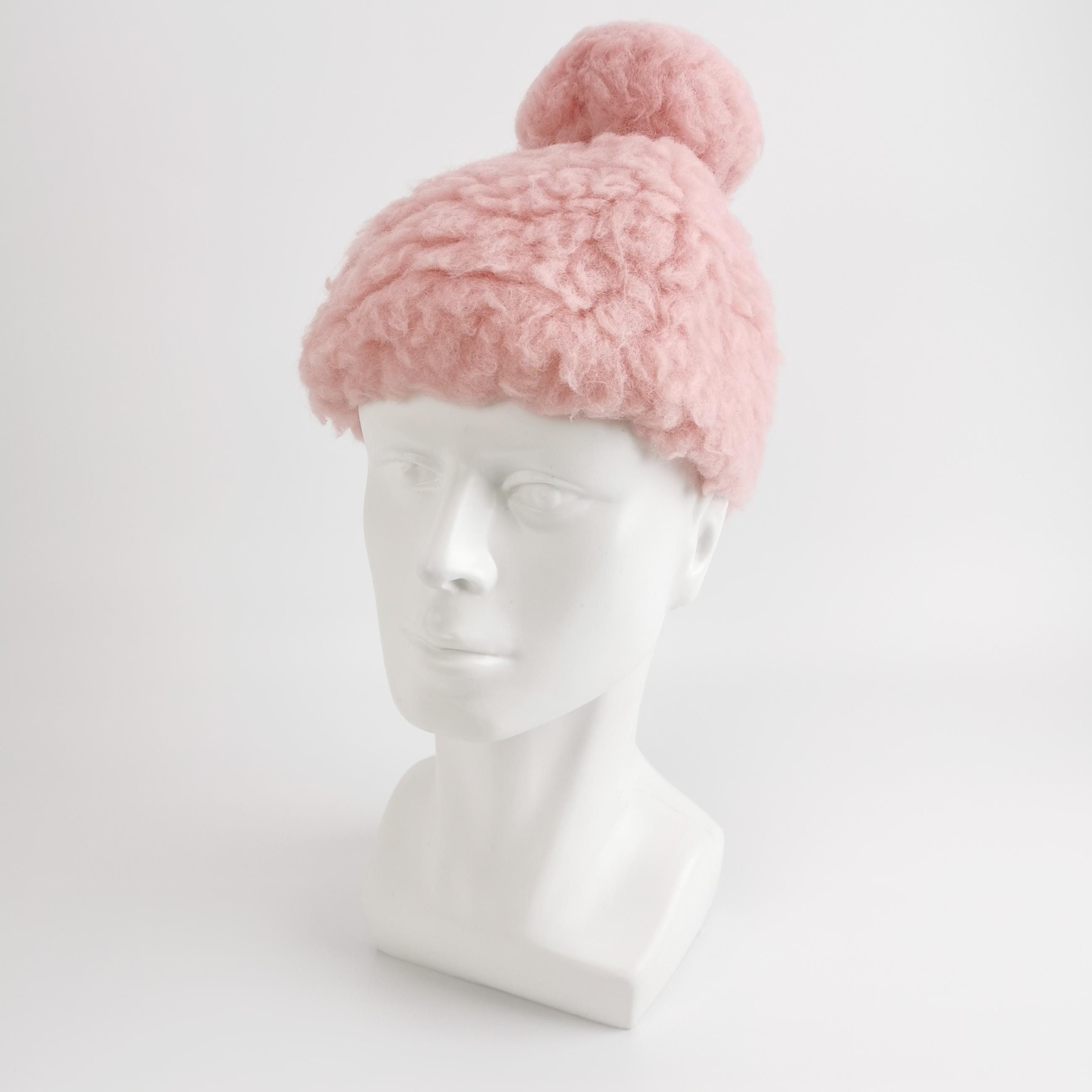 Gucci Gucci Pink Wool Blend Pom-Pom Hat ONE SIZE Size ONE SIZE - 2 Thumbnail