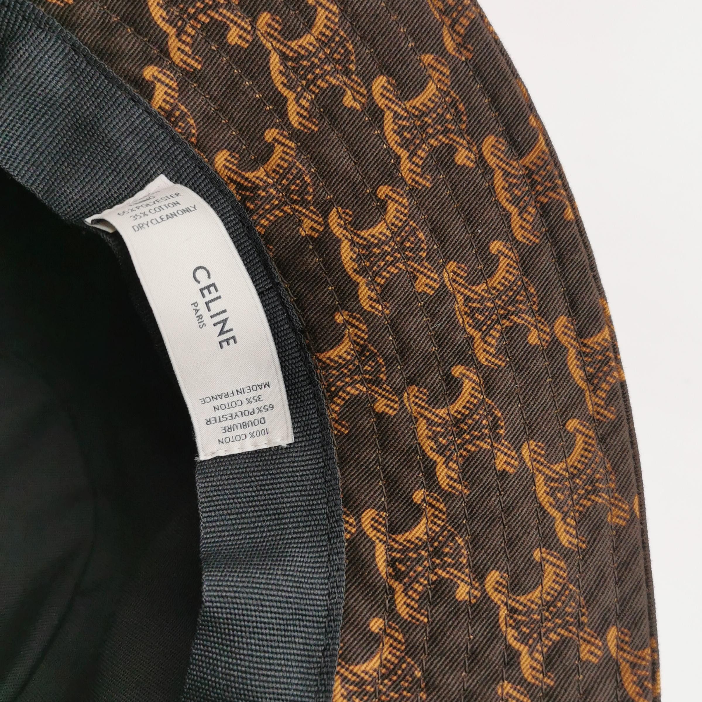 Celine Celine Triomphe Monogram Bucket Hat ONE SIZE Size ONE SIZE - 6 Thumbnail