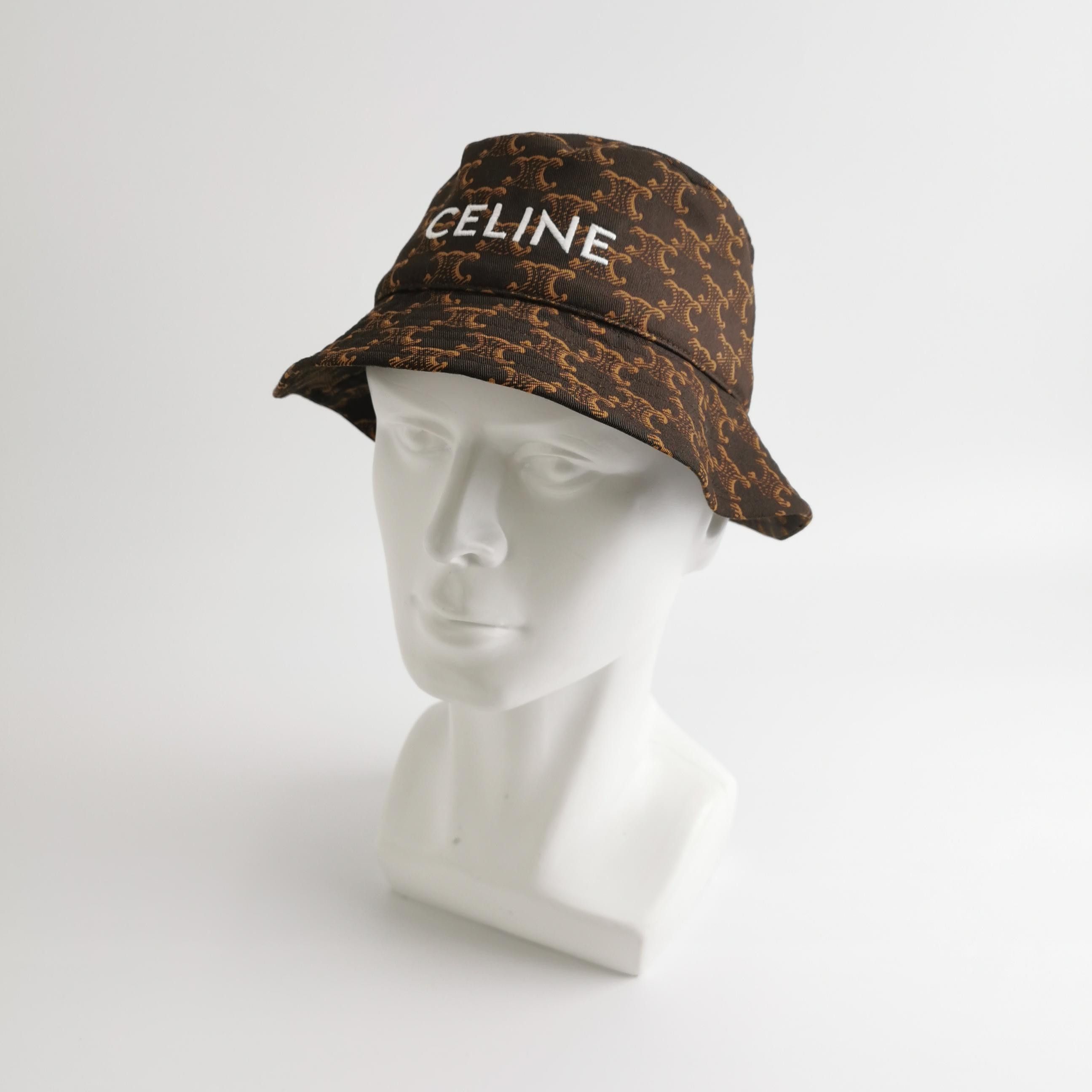 Celine Celine Triomphe Monogram Bucket Hat ONE SIZE Size ONE SIZE - 2 Thumbnail