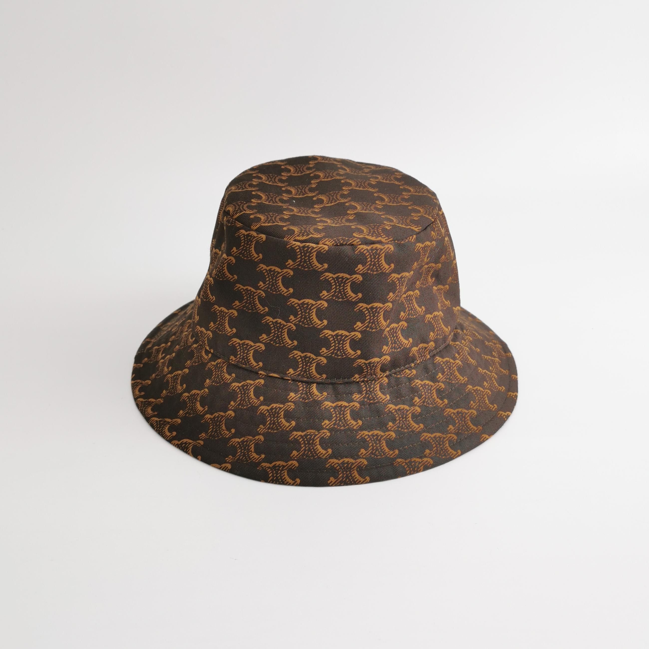 Celine Celine Triomphe Monogram Bucket Hat ONE SIZE Size ONE SIZE - 3 Thumbnail