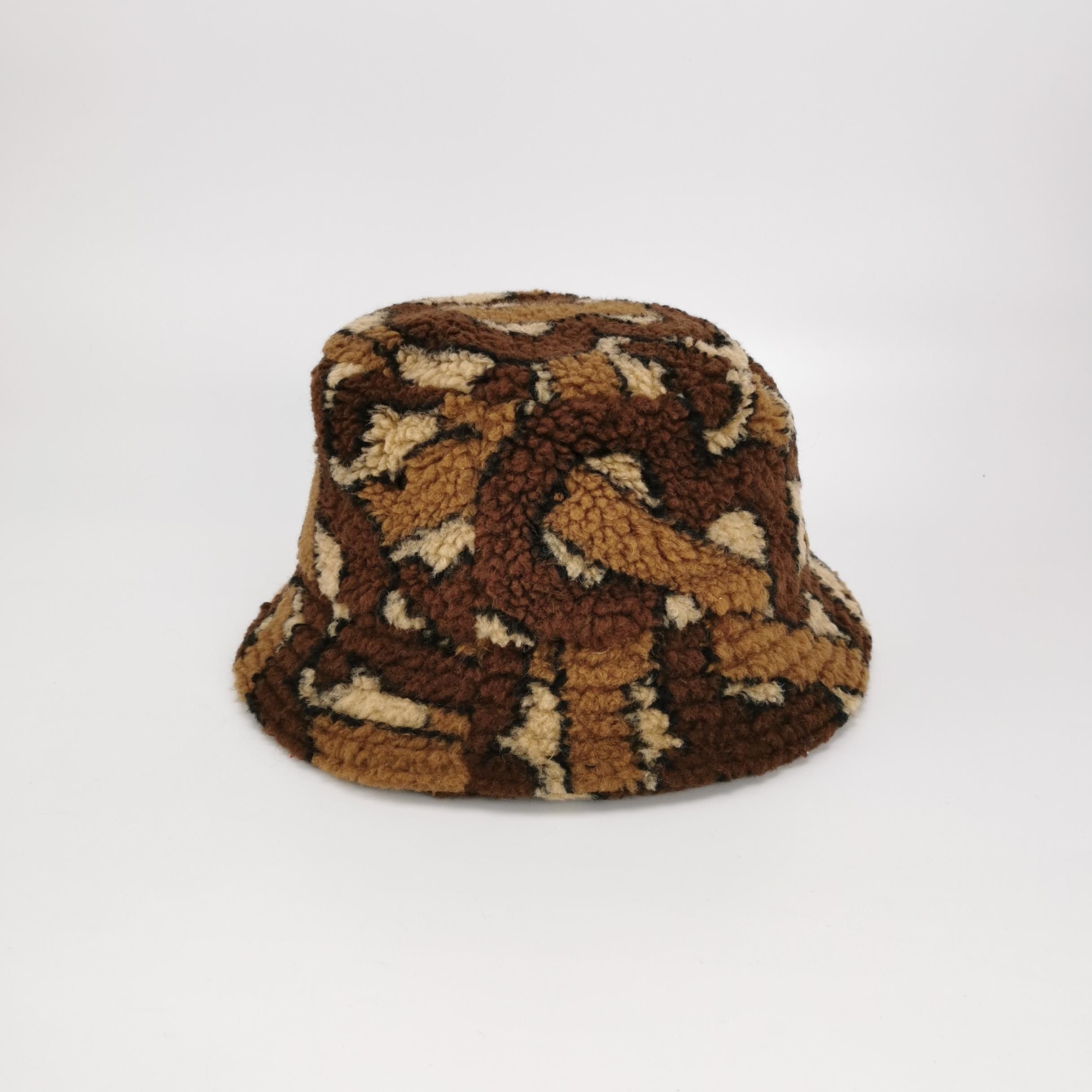 Burberry Burberry TB Monogram Sherpa Bucket Hat Size M Size ONE SIZE - 3 Thumbnail