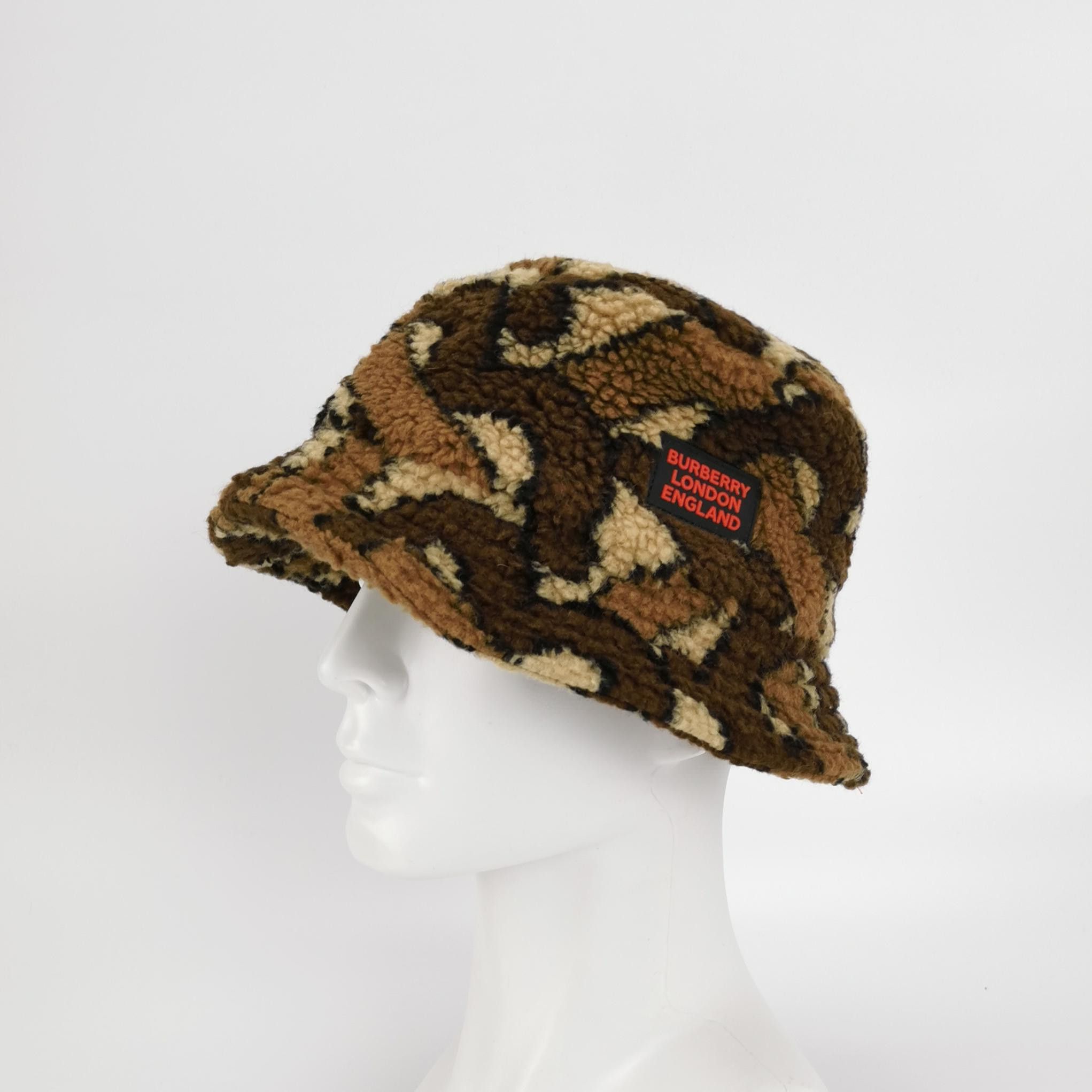 Burberry Burberry TB Monogram Sherpa Bucket Hat Size M Size ONE SIZE - 2 Thumbnail