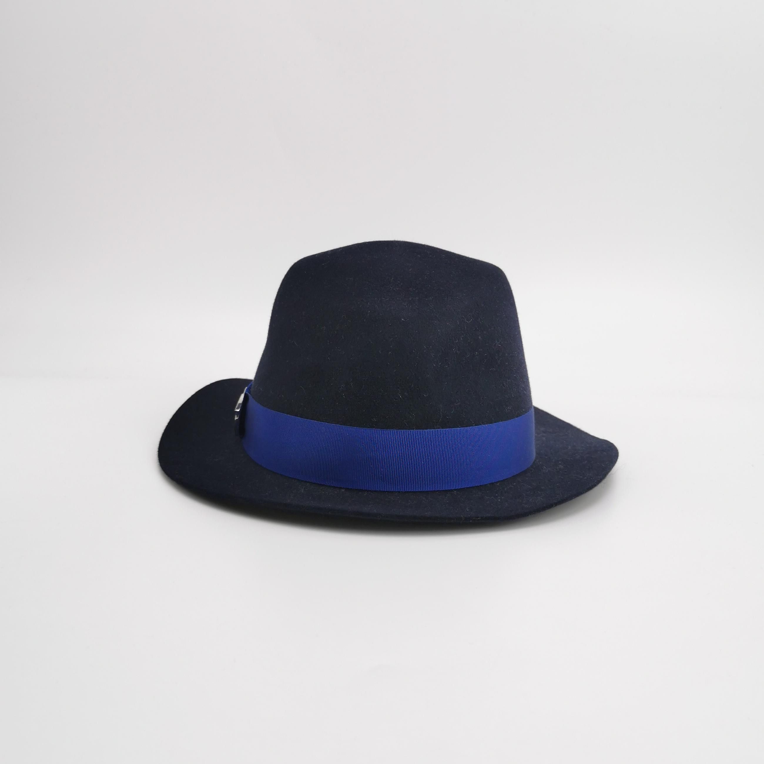 Hermes Hermes Felt Horse Head Charm Fedora Hat 57 Size ONE SIZE - 3 Thumbnail