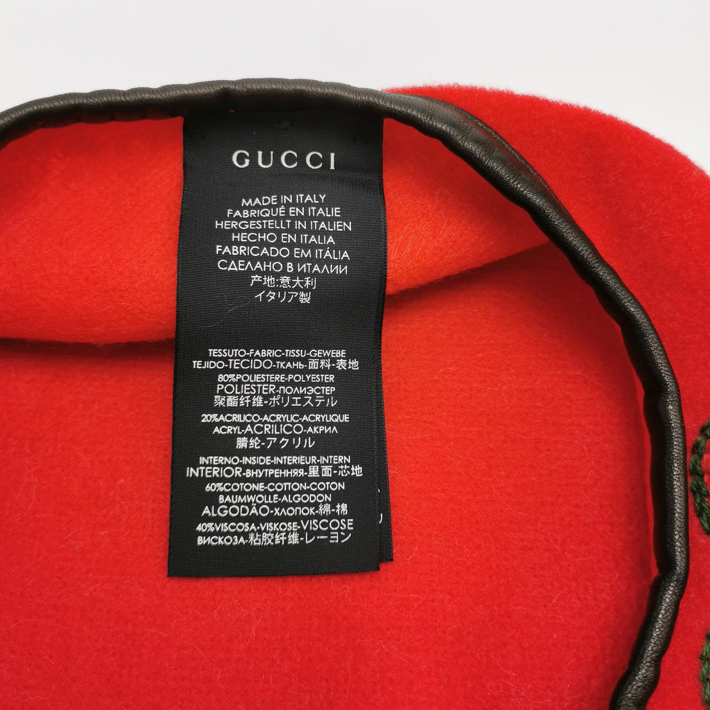 Gucci Gucci Double G Logo Wool Blend Beret Hat ONE SIZE Size ONE SIZE - 6 Thumbnail