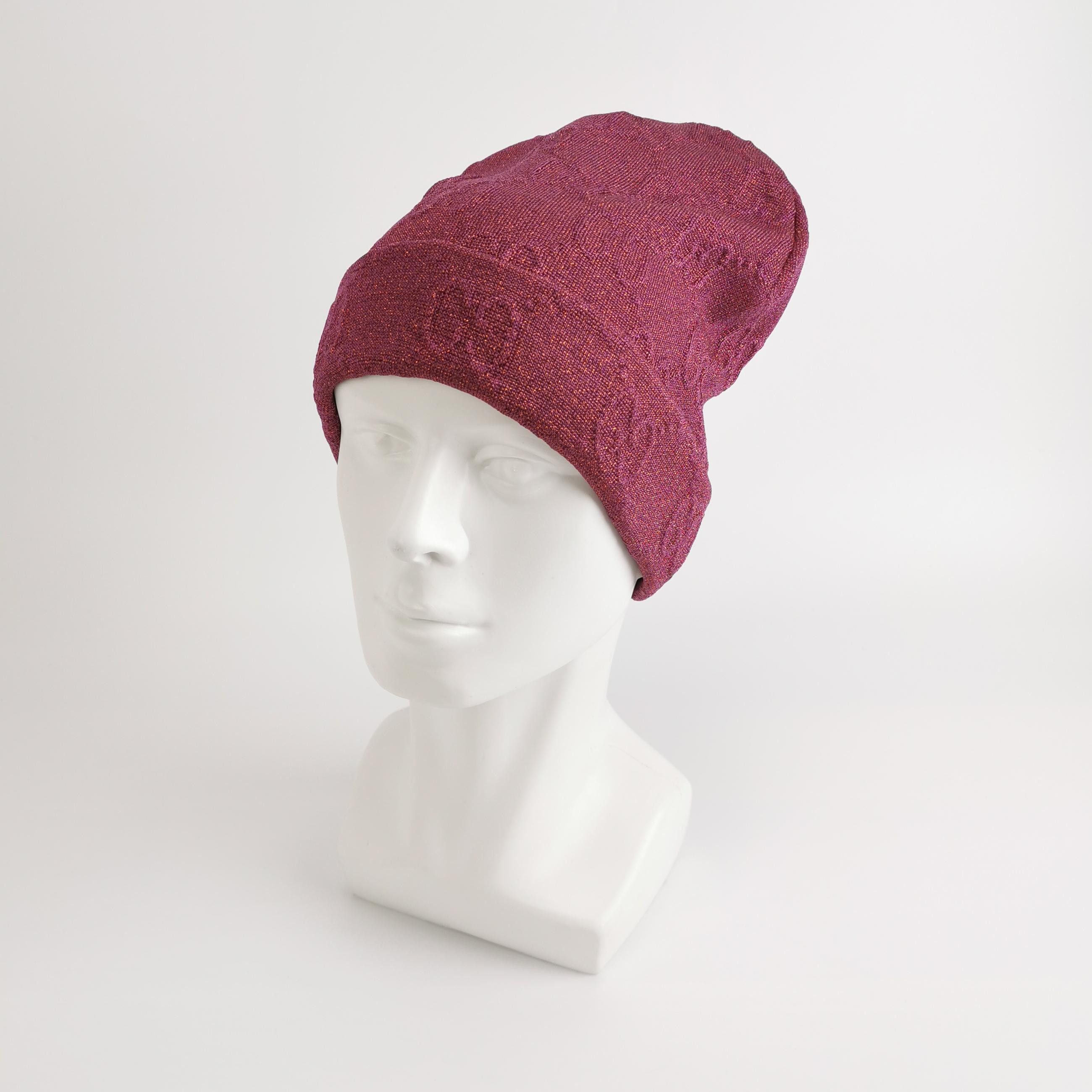 Gucci Gucci GG Logo Knit Beanie ONE SIZE Size ONE SIZE - 2 Thumbnail
