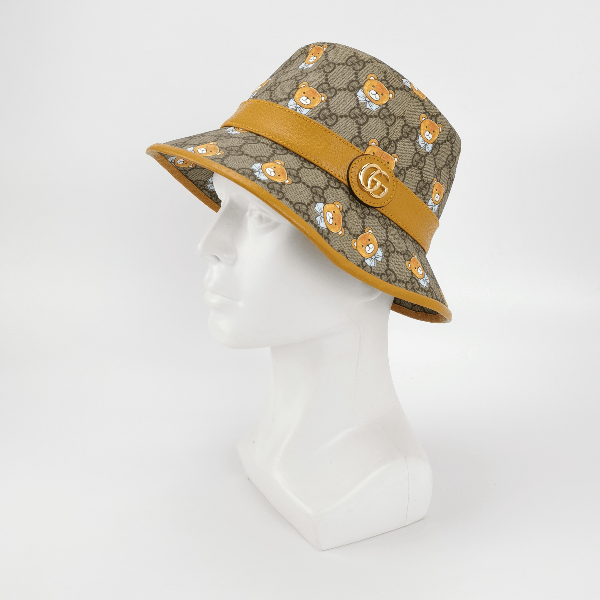 Gucci Gucci x Kai GG Supreme Teddy Bear Bucket Hat ONE SIZE Size ONE SIZE - 2 Thumbnail