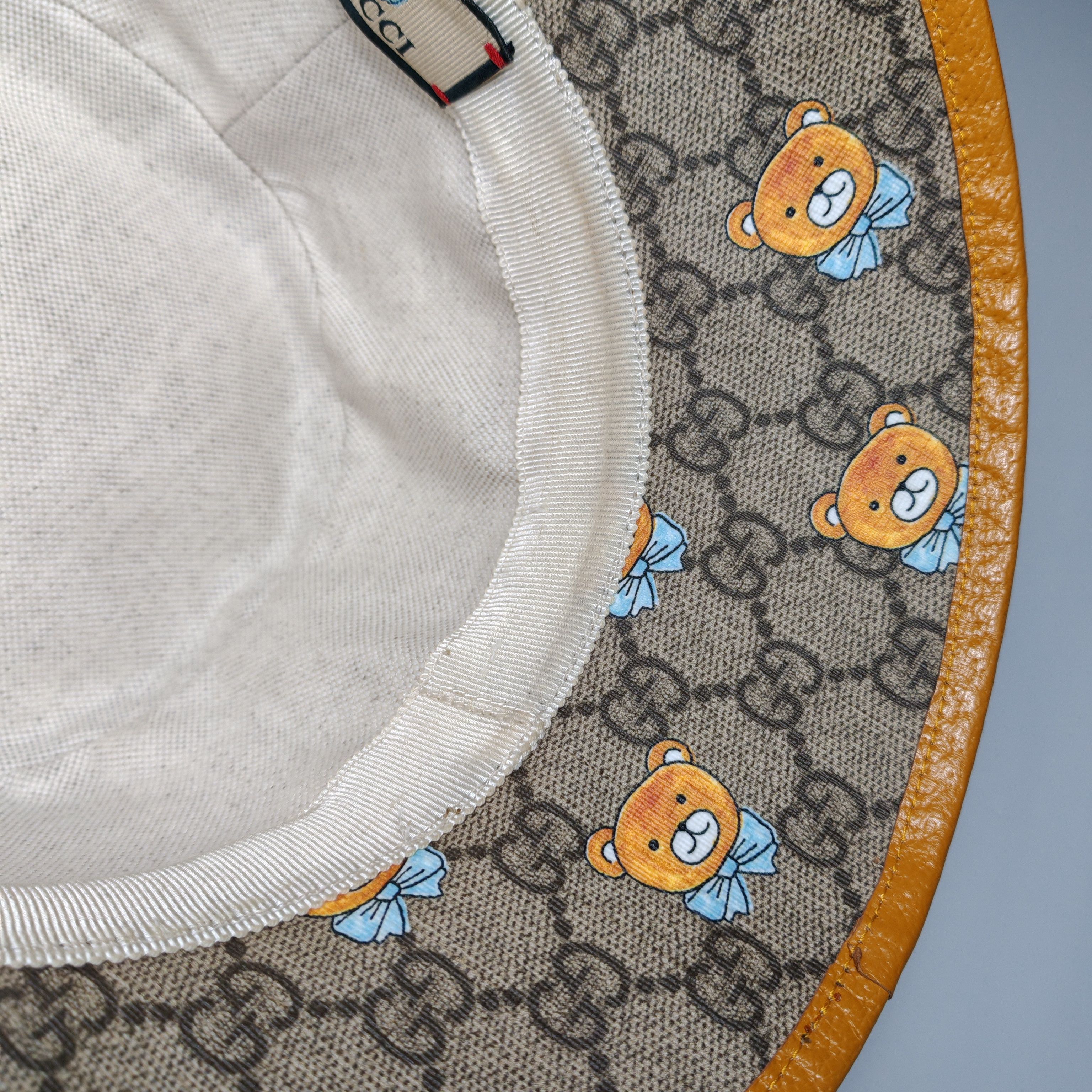 Gucci Gucci x Kai GG Supreme Teddy Bear Bucket Hat ONE SIZE Size ONE SIZE - 7 Thumbnail