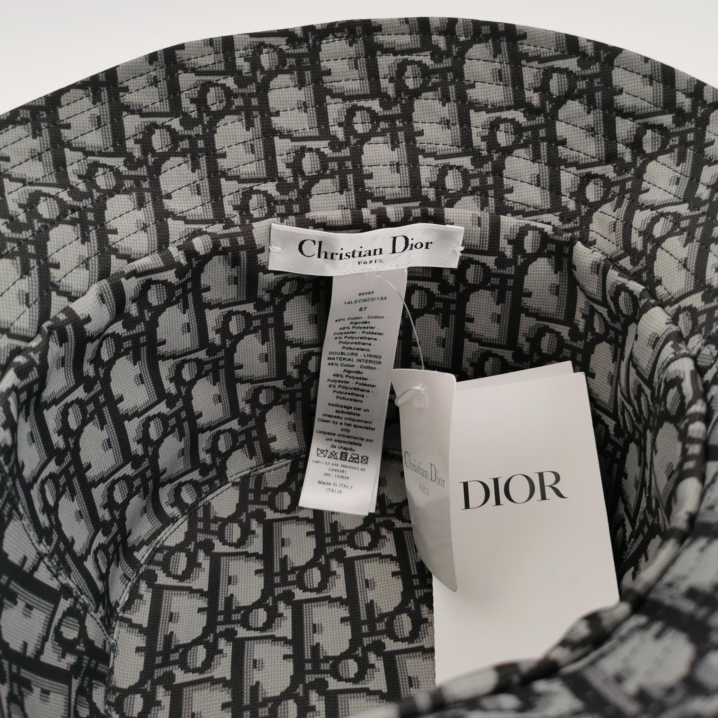 Dior Dior Leopard Oblique Reversible Bucket Hat 57 Size ONE SIZE - 4 Thumbnail