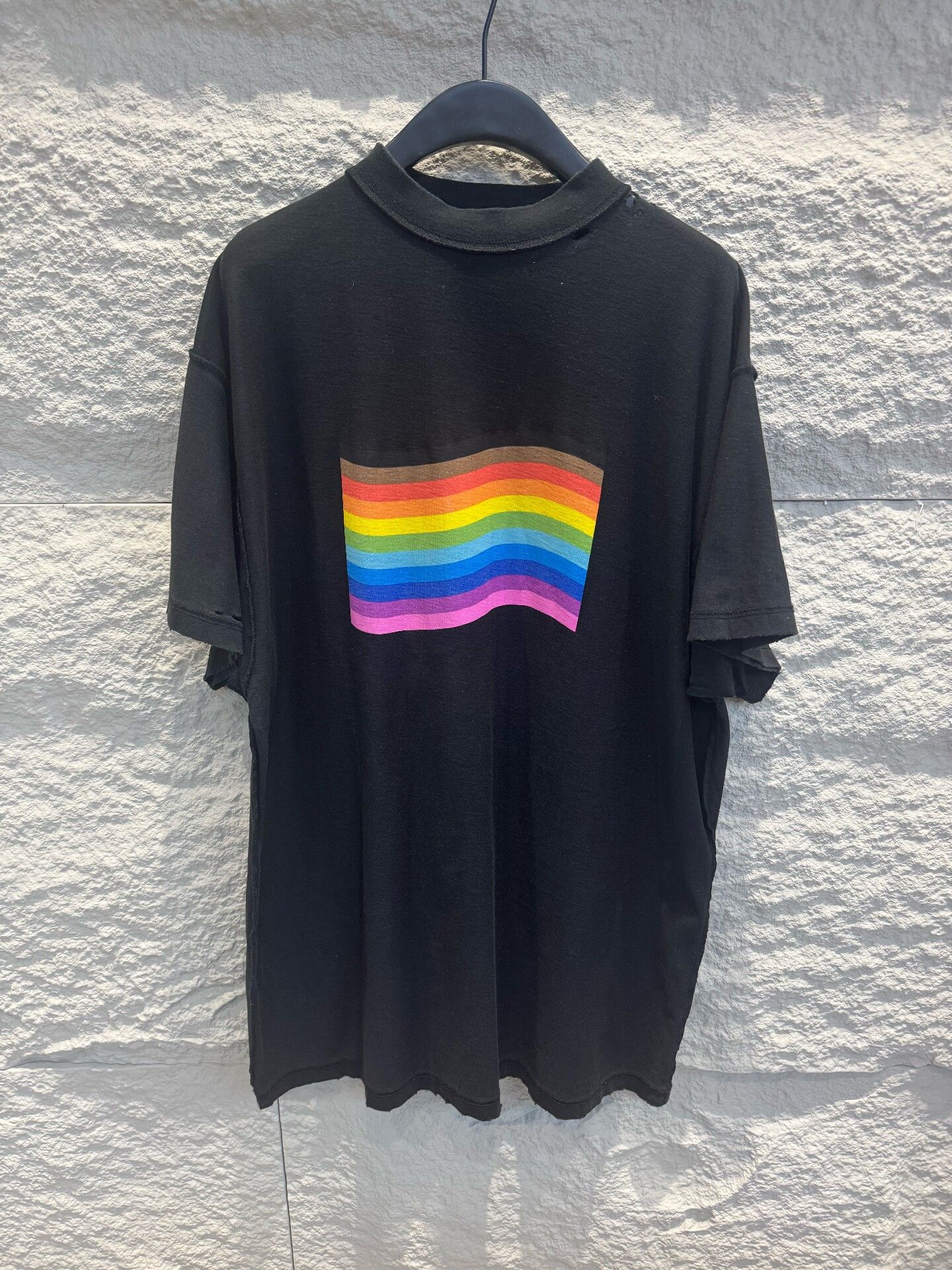 Balenciaga Balenciaga Rainbow Logo T-Shirt Size S Size US S / EU 44-46 / 1 - 2 Thumbnail