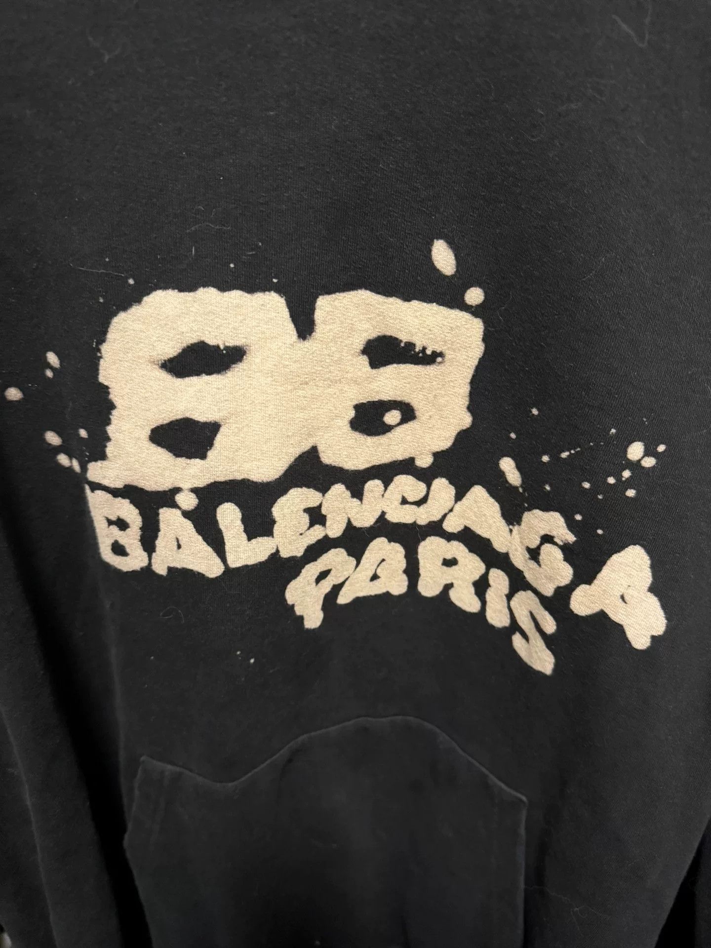 Balenciaga Balenciaga Graffiti Logo Hoodie Size M Size US M / EU 48-50 / 2 - 3 Thumbnail