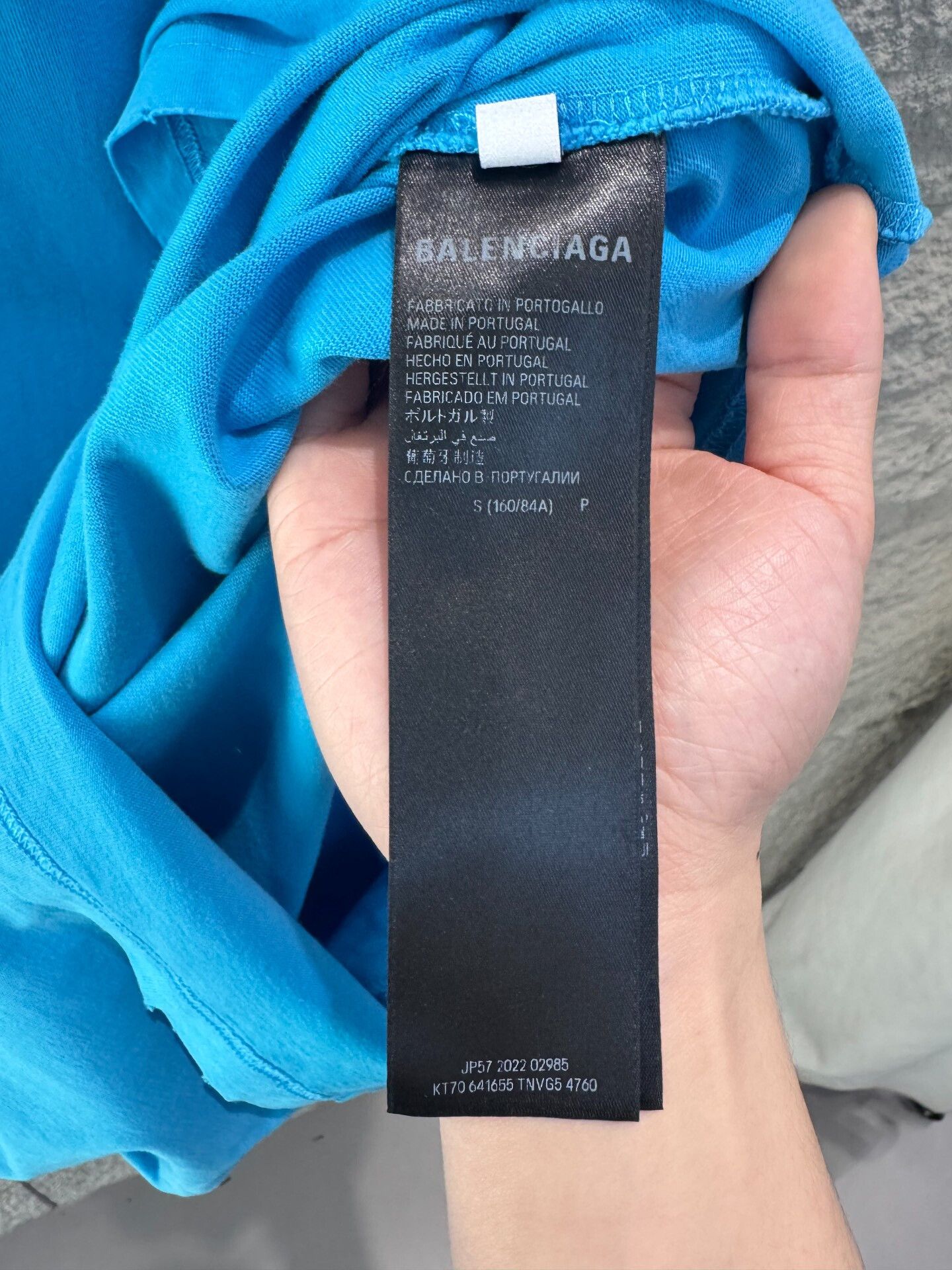 Balenciaga Balenciaga Wave Logo T-Shirt Blue Size S Size US S / EU 44-46 / 1 - 5 Thumbnail