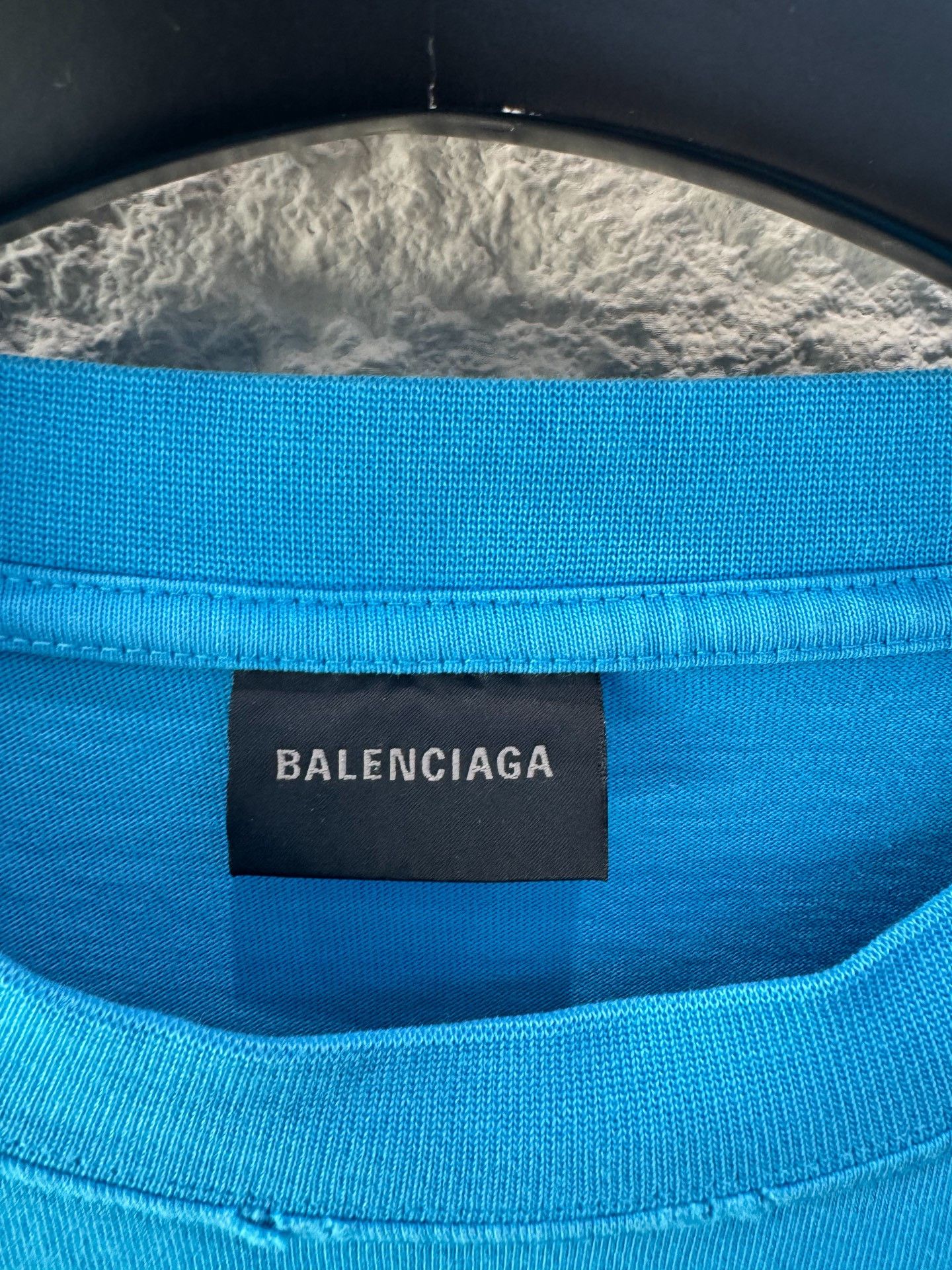Balenciaga Balenciaga Wave Logo T-Shirt Blue Size S Size US S / EU 44-46 / 1 - 3 Thumbnail