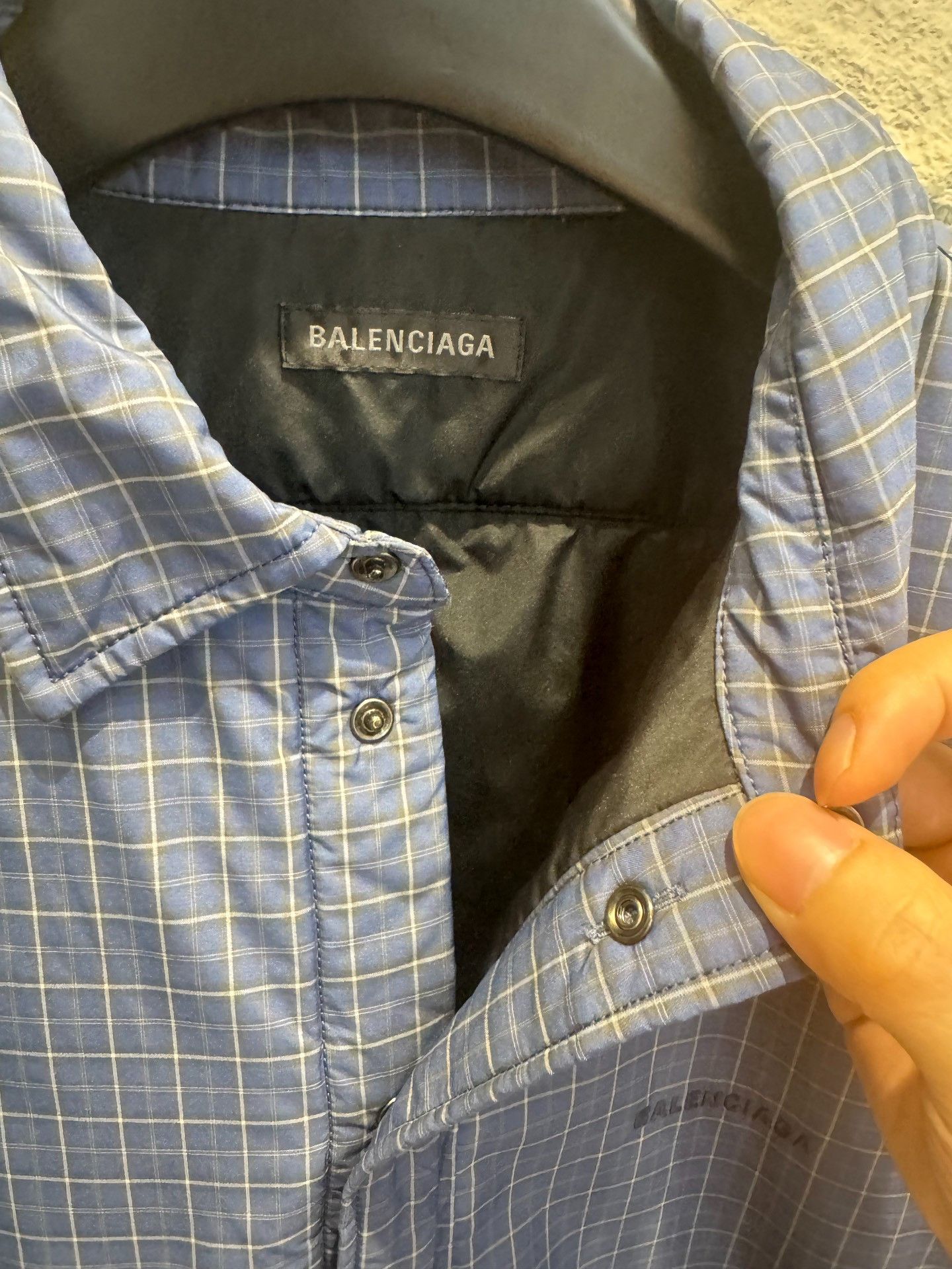 Balenciaga Balenciaga Plaid Quilted Jacket Size S Size US S / EU 44-46 / 1 - 4 Thumbnail