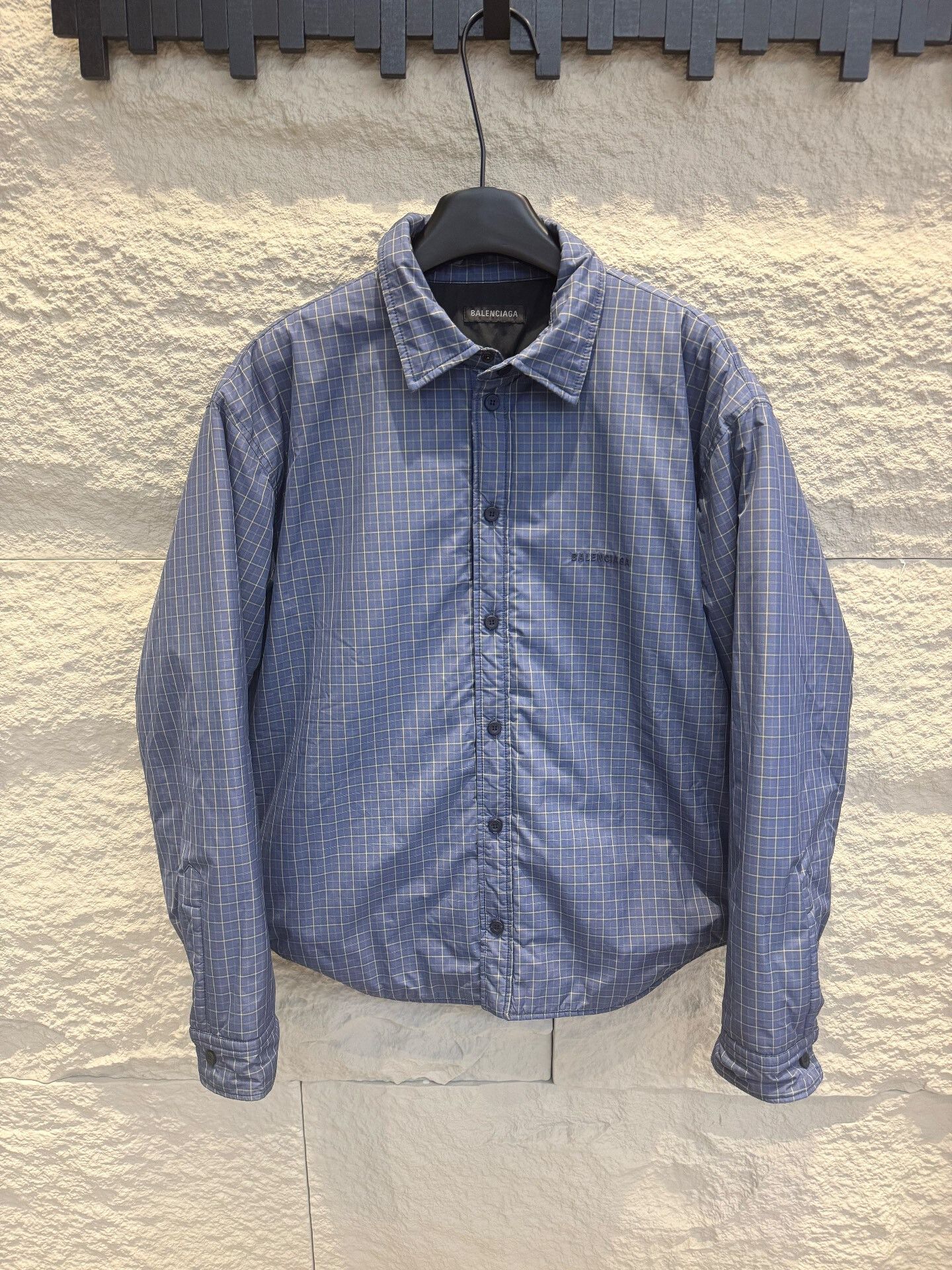 Balenciaga Balenciaga Plaid Quilted Jacket Size S Size US S / EU 44-46 / 1 - 2 Thumbnail