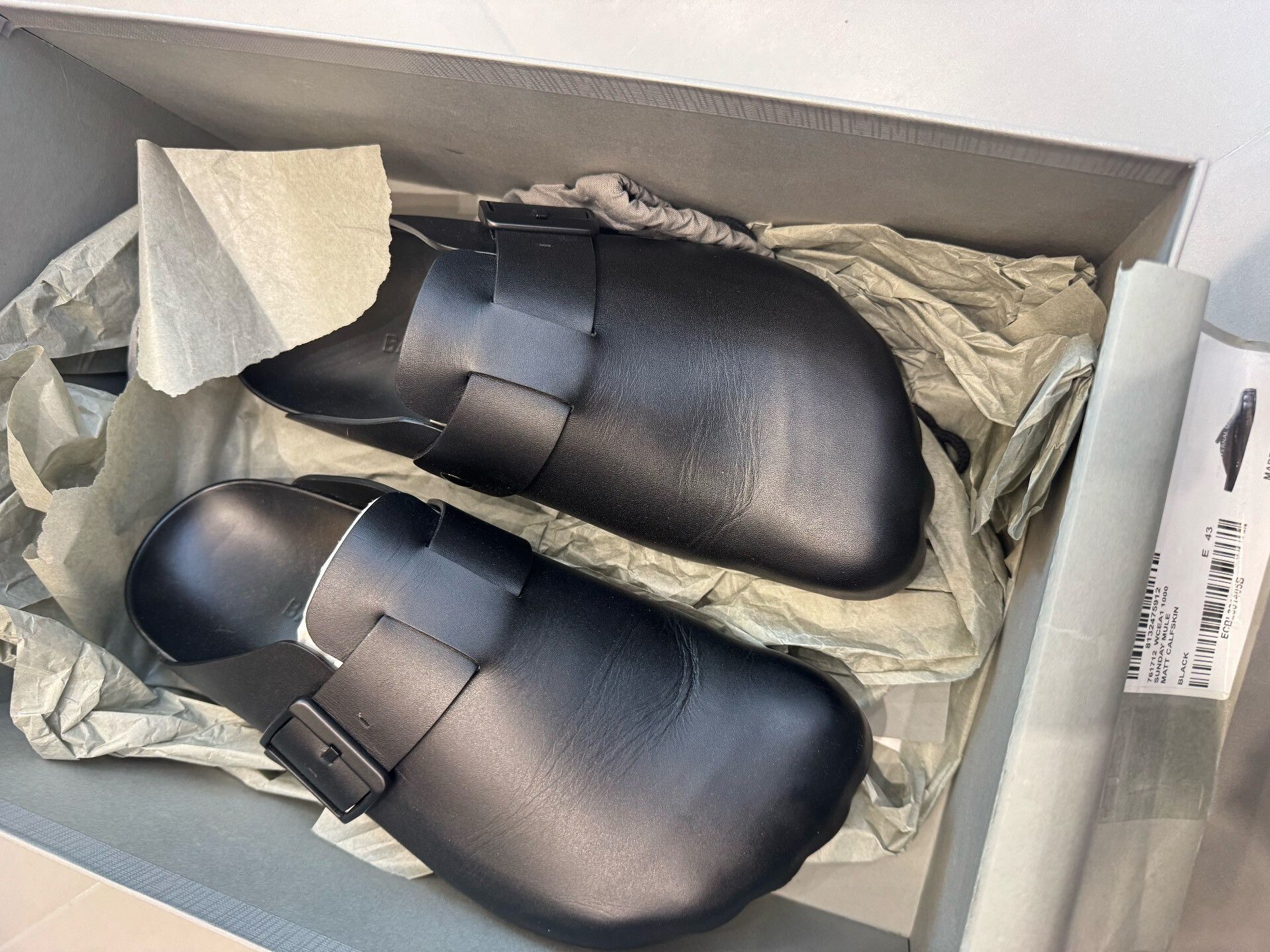Balenciaga Balenciaga Sunday Leather Mules Size 43 Size US 10 / EU 43 - 6 Thumbnail