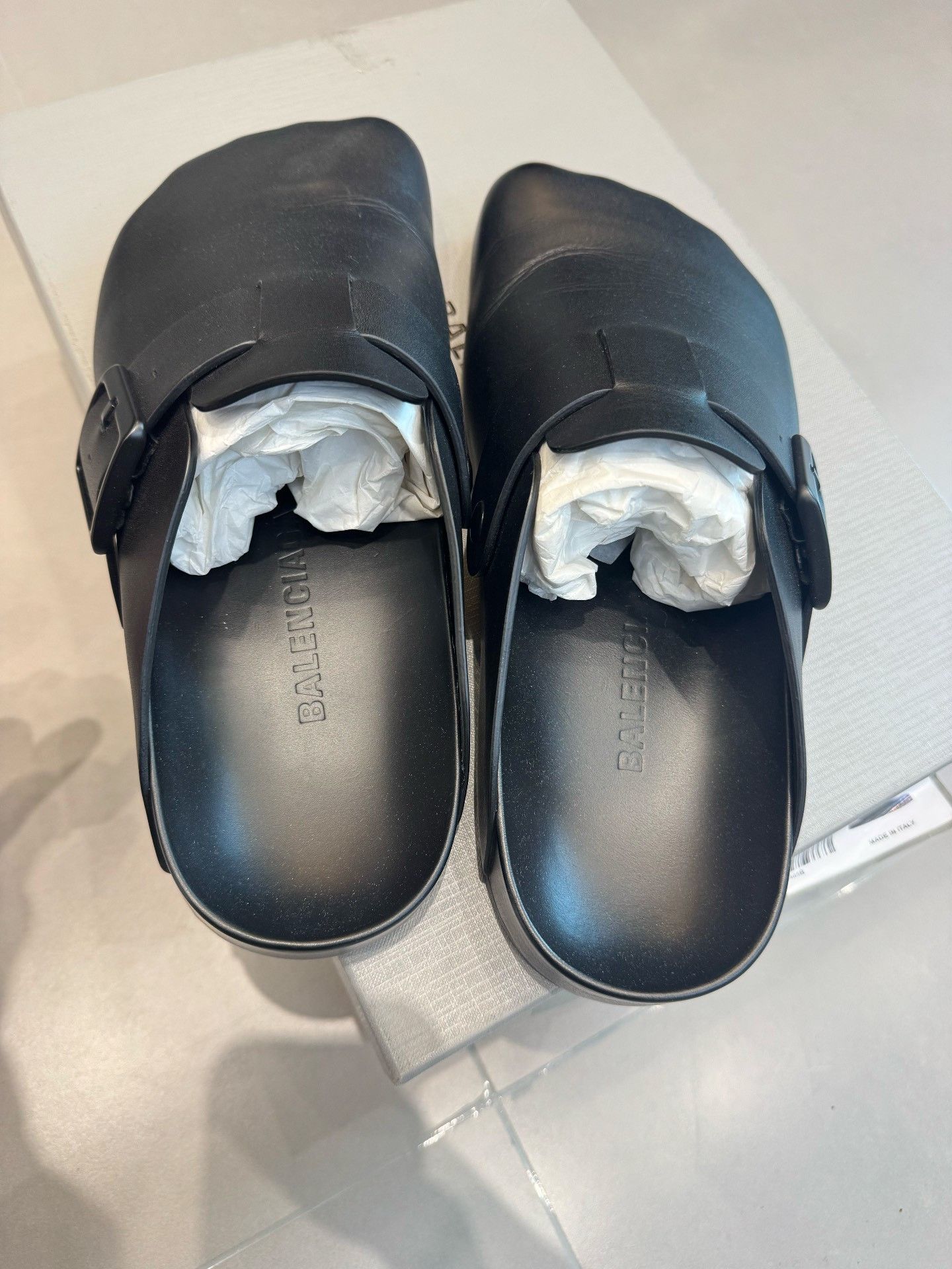 Balenciaga Balenciaga Sunday Leather Mules Size 43 Size US 10 / EU 43 - 3 Thumbnail