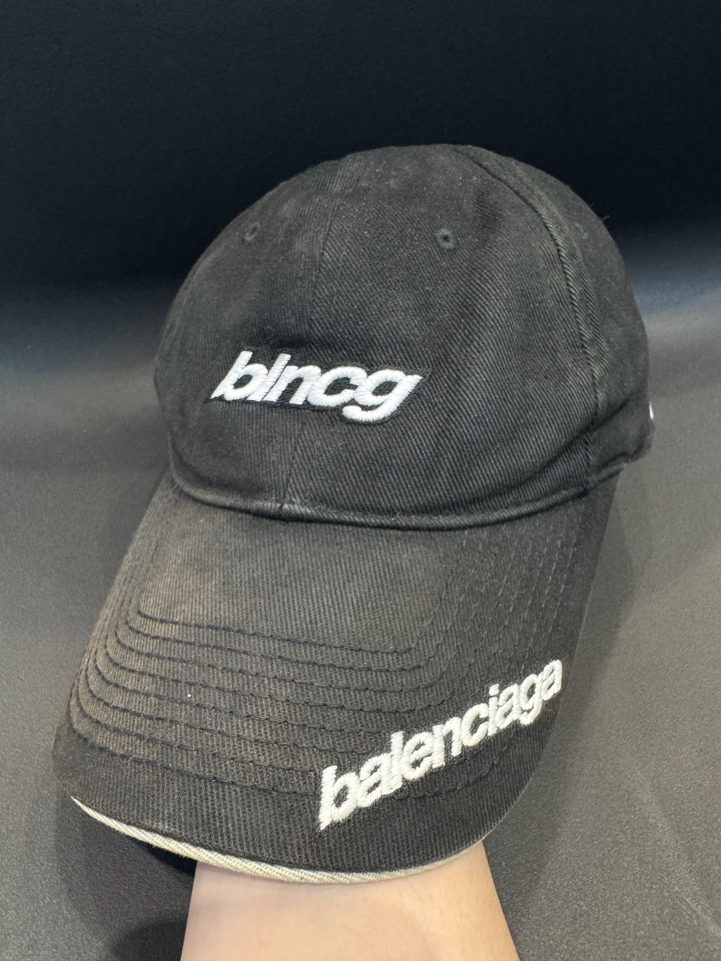 Balenciaga Balenciaga Embroidered Logo Baseball Cap Size L Size ONE SIZE - 2 Thumbnail