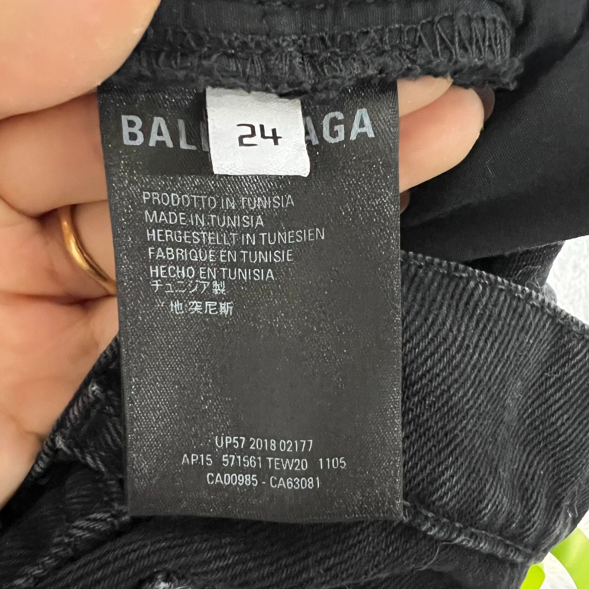 Balenciaga Balenciaga Black Jeans Size 24 Size 24" / US 00 / IT 34 - 5 Thumbnail