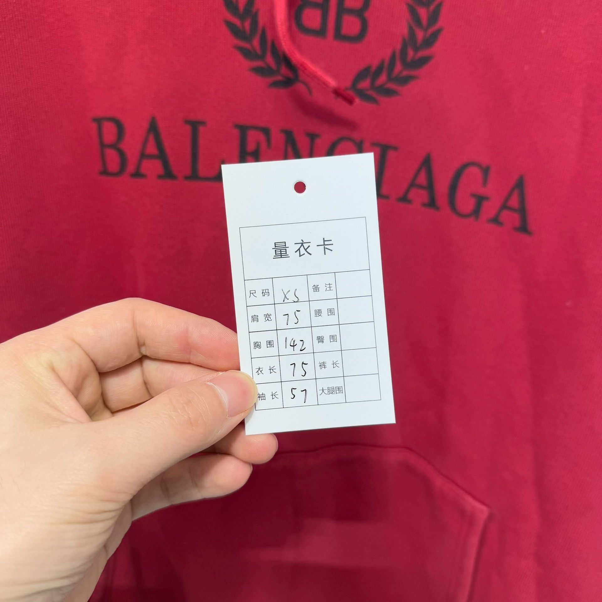 Balenciaga Balenciaga Red Wheat Logo Hoodie Size XS Size US XS / EU 42 / 0 - 9 Thumbnail