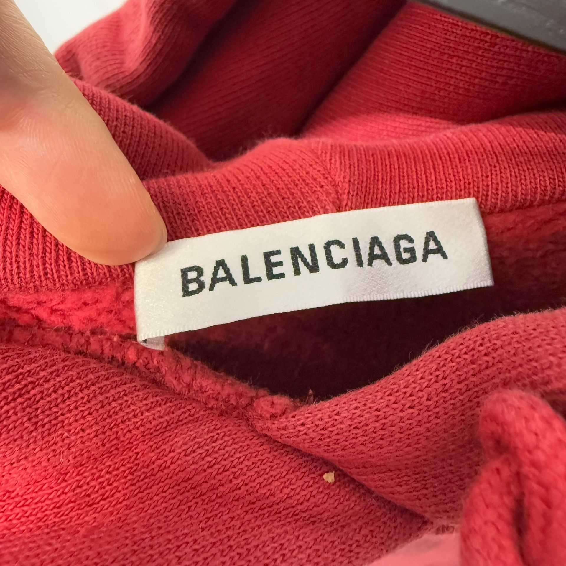 Balenciaga Balenciaga Red Wheat Logo Hoodie Size XS Size US XS / EU 42 / 0 - 4 Thumbnail