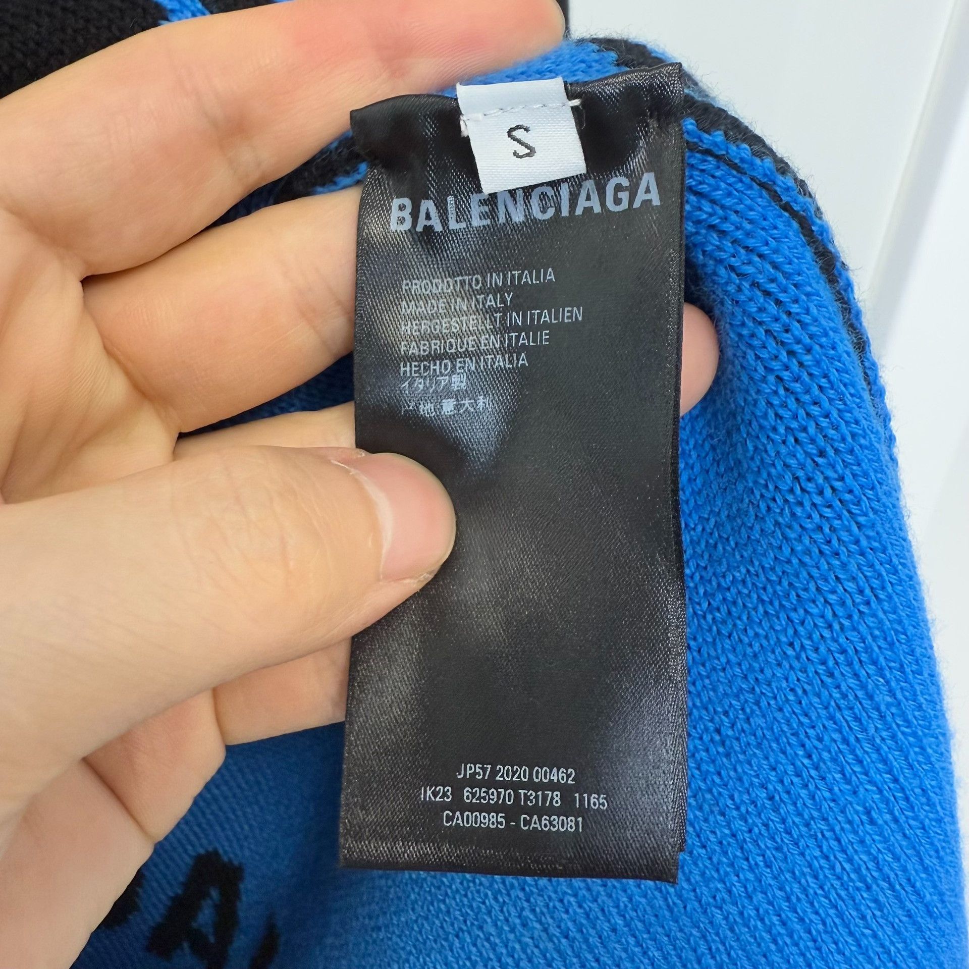 Balenciaga Balenciaga Logo Jacquard Sweater Black Size S Size US S / EU 44-46 / 1 - 5 Thumbnail