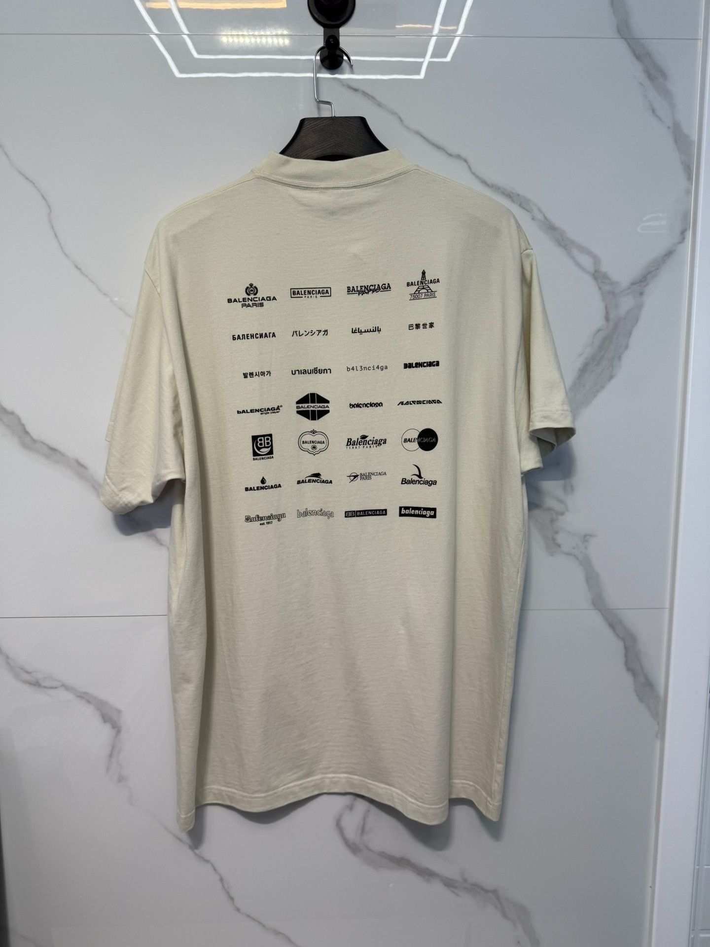 Balenciaga Balenciaga Multi-Logo Graphic T-Shirt Size S Size US S / EU 44-46 / 1 - 3 Thumbnail