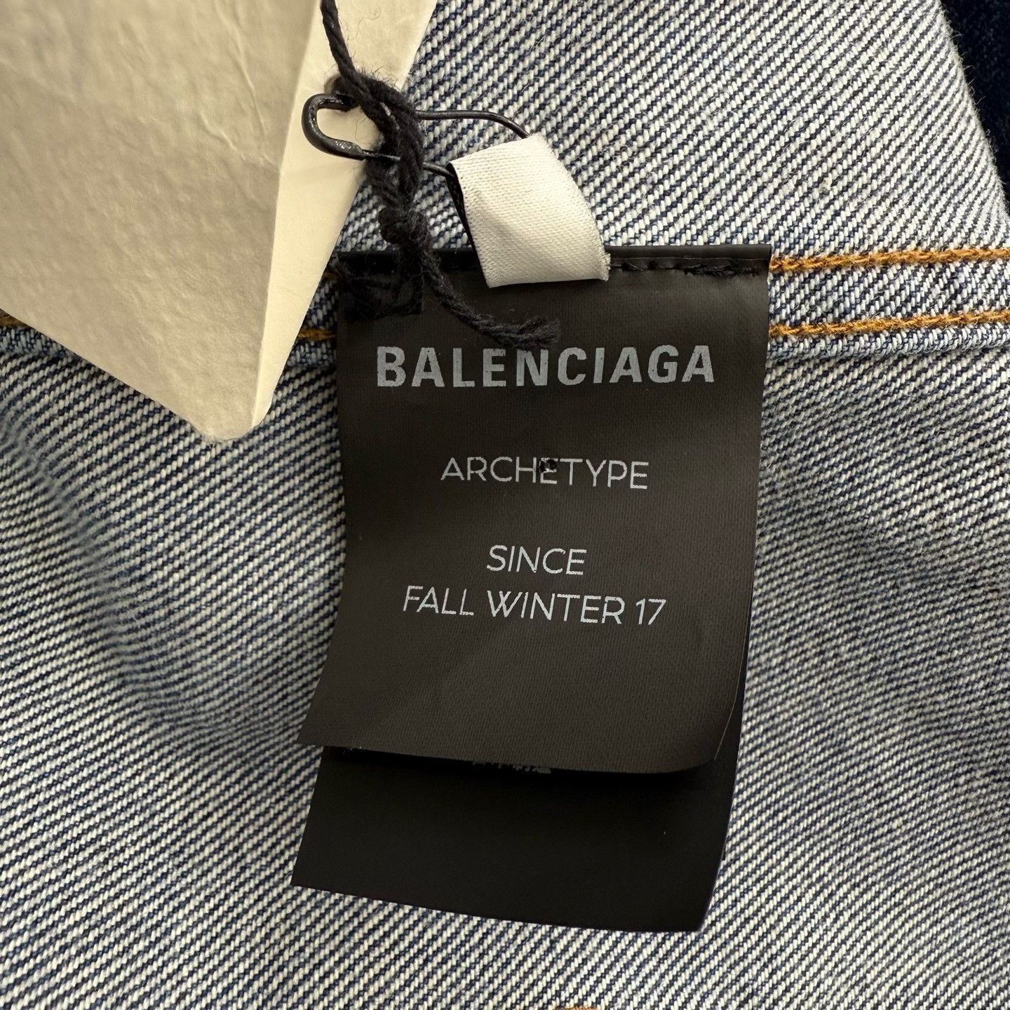 Balenciaga Balenciaga Back Logo Denim Jacket FR 36 Size XS / US 0-2 / IT 36-38 - 5 Thumbnail