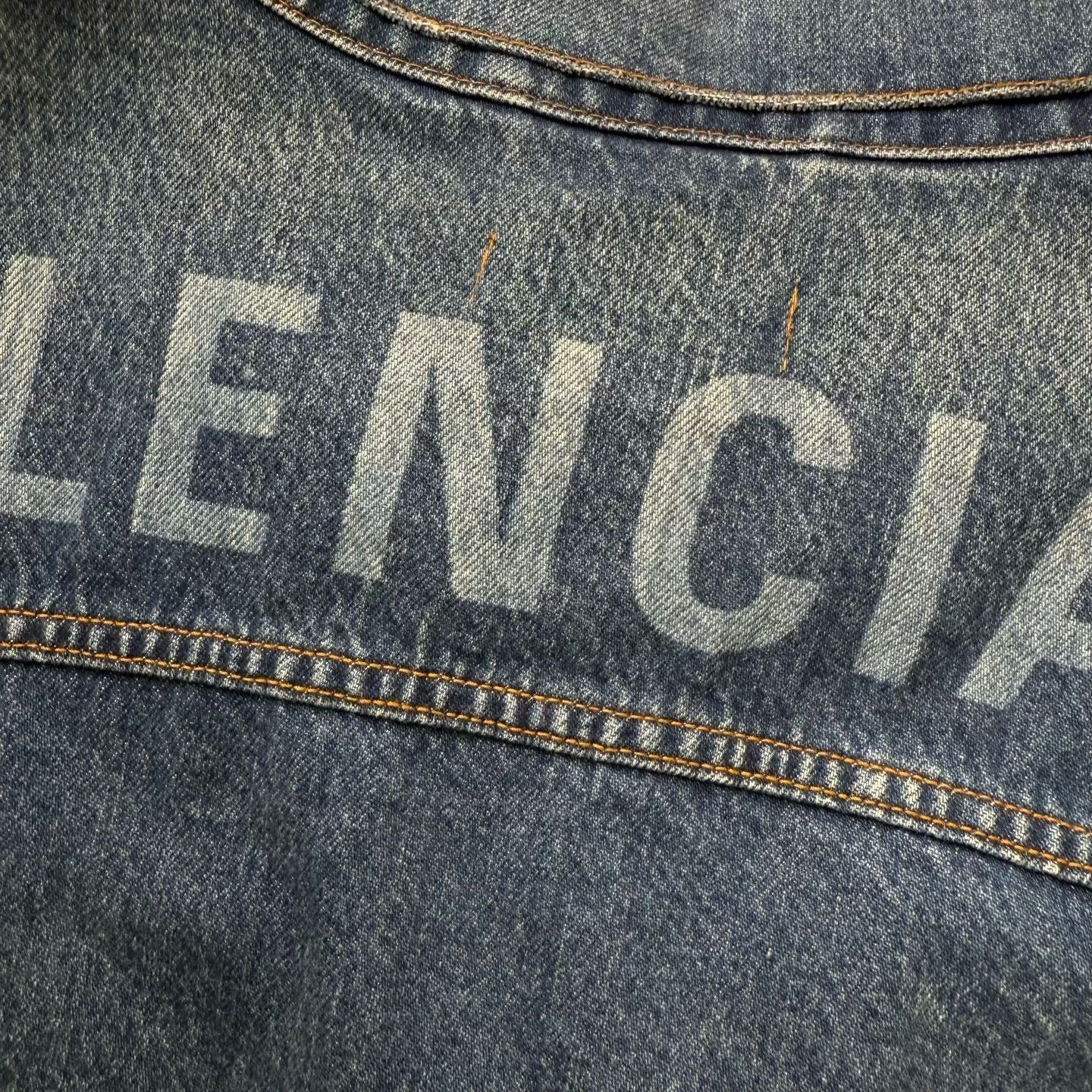 Balenciaga Balenciaga Back Logo Denim Jacket FR 36 Size XS / US 0-2 / IT 36-38 - 8 Thumbnail