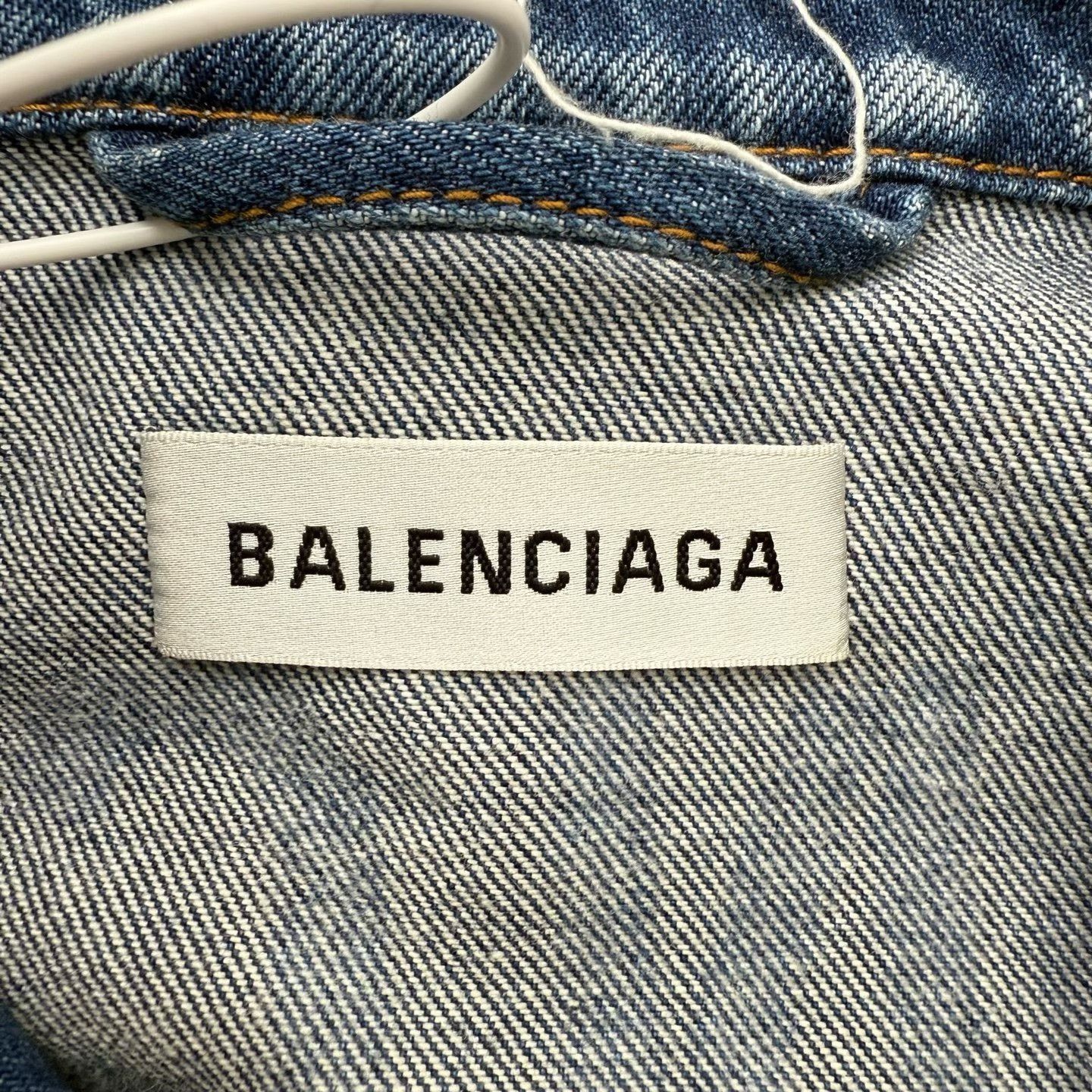 Balenciaga Balenciaga Back Logo Denim Jacket FR 36 Size XS / US 0-2 / IT 36-38 - 4 Thumbnail