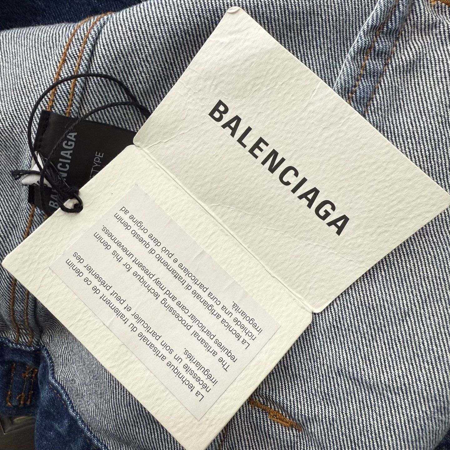 Balenciaga Balenciaga Back Logo Denim Jacket FR 36 Size XS / US 0-2 / IT 36-38 - 9 Thumbnail