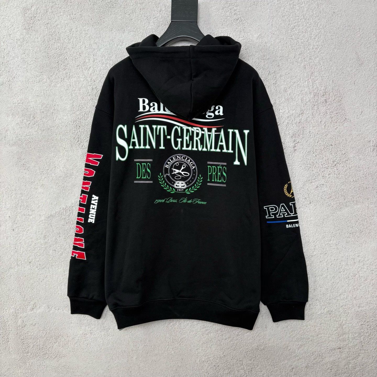 Balenciaga Balenciaga Saint-Germain Print Hoodie Size S Size US S / EU 44-46 / 1 - 3 Thumbnail