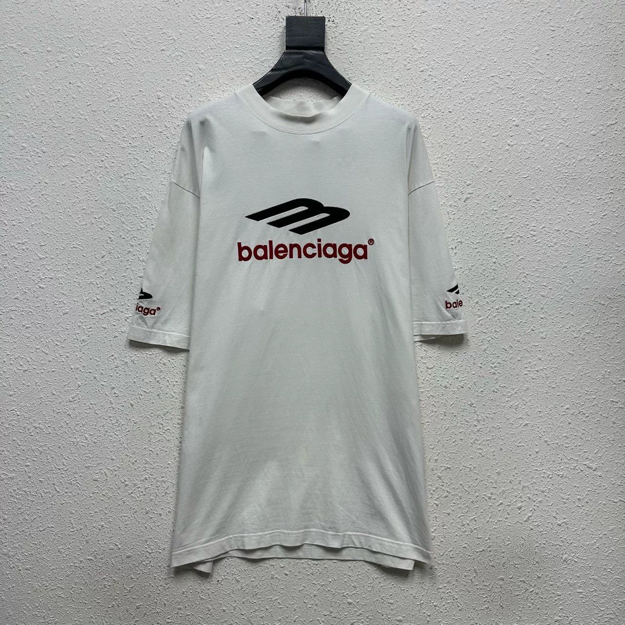 Balenciaga Balenciaga 3B Embroidered Logo T-Shirt Size M Size US M / EU 48-50 / 2 - 3 Thumbnail