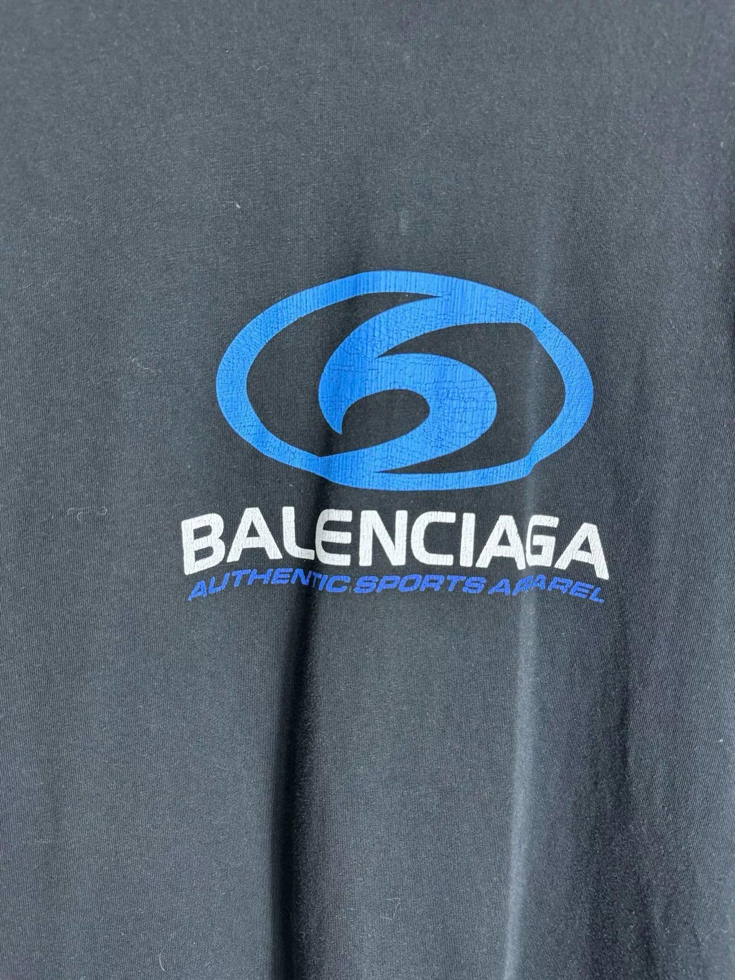 Balenciaga Balenciaga Authentic Sports Apparel Logo T-Shirt Size M Size US M / EU 48-50 / 2 - 3 Thumbnail