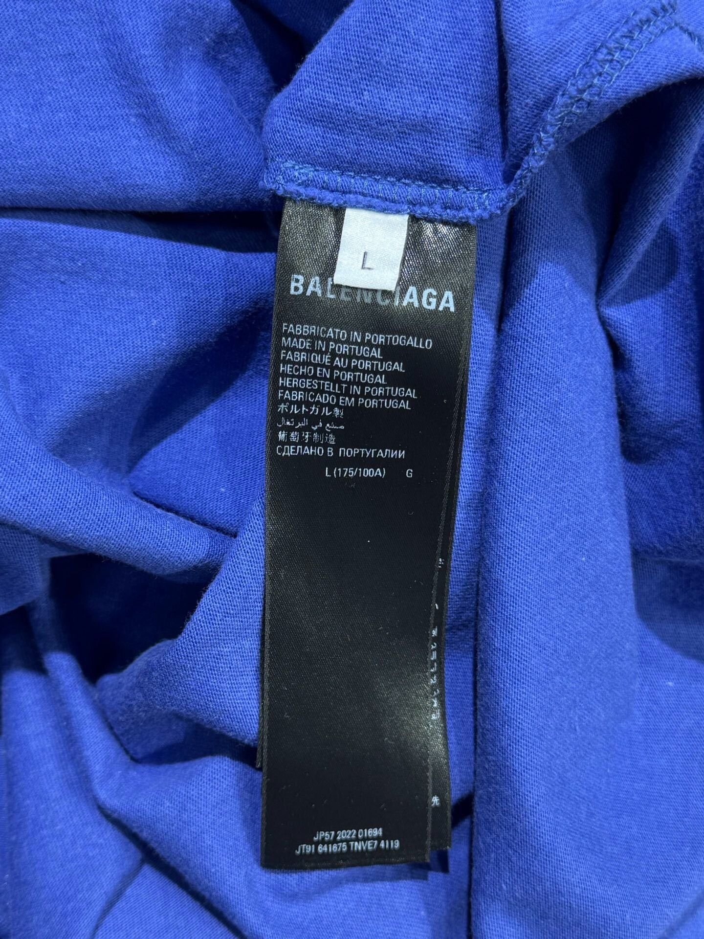 Balenciaga Balenciaga Wave Logo T-Shirt Size L Size US L / EU 52-54 / 3 - 6 Thumbnail