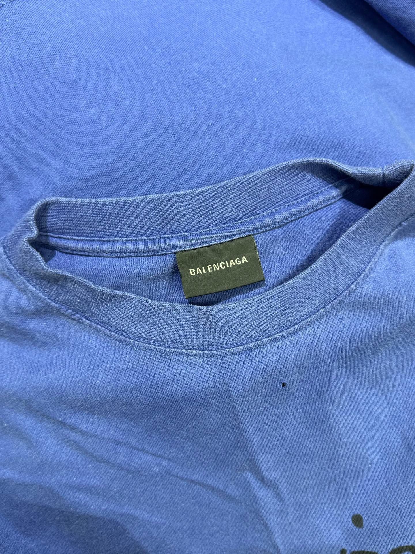 Balenciaga Balenciaga Wave Logo T-Shirt Size L Size US L / EU 52-54 / 3 - 5 Thumbnail