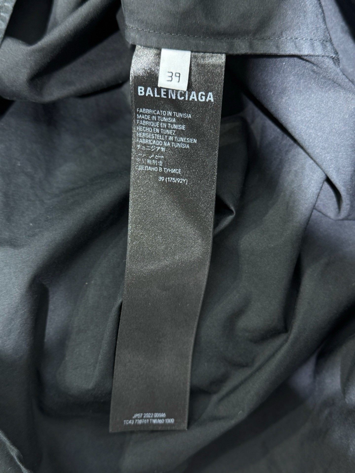 Balenciaga Balenciaga Tape Logo Shirt US M Size US M / EU 48-50 / 2 - 5 Thumbnail