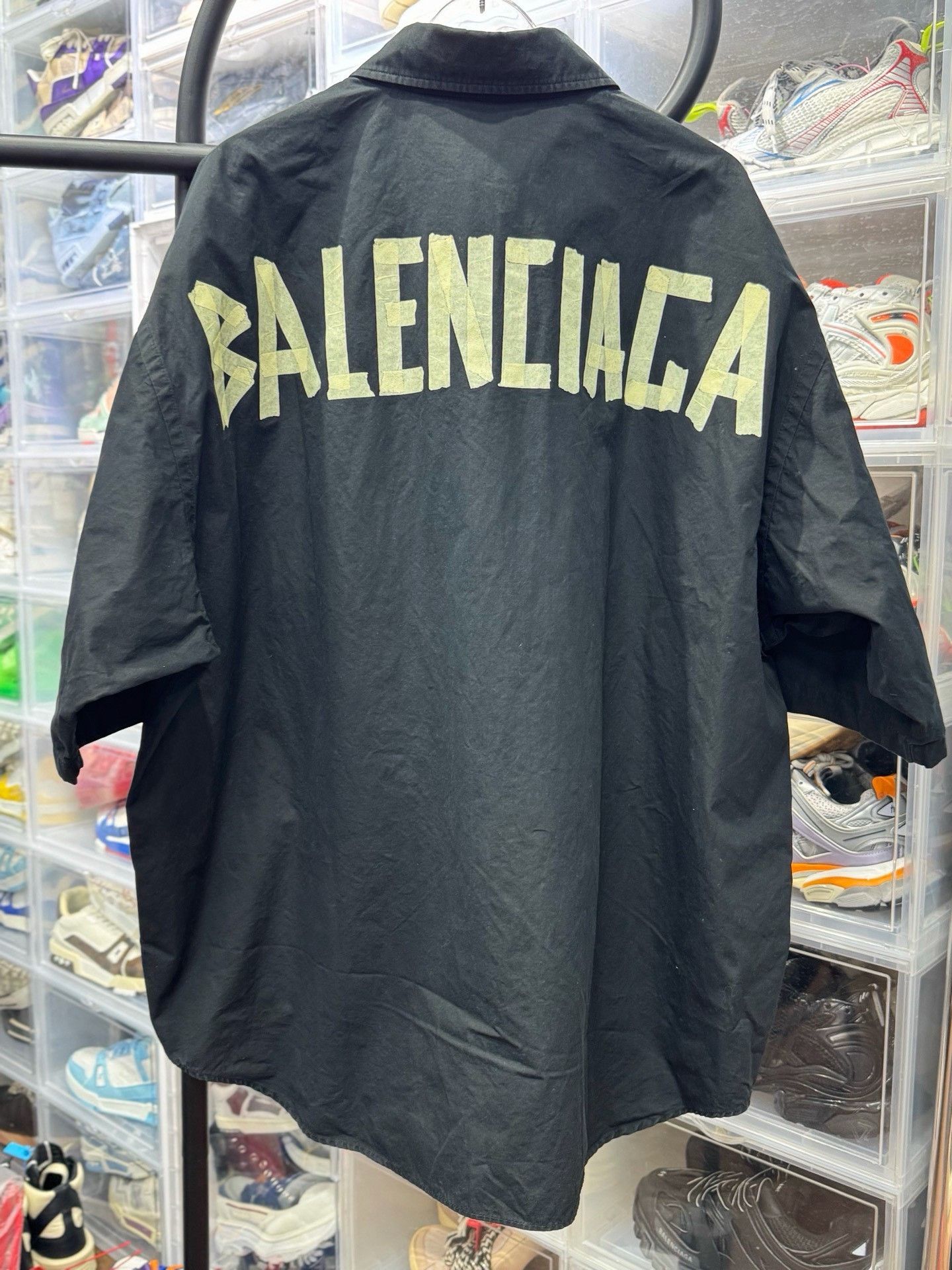 Balenciaga Balenciaga Tape Logo Shirt US M Size US M / EU 48-50 / 2 - 3 Thumbnail