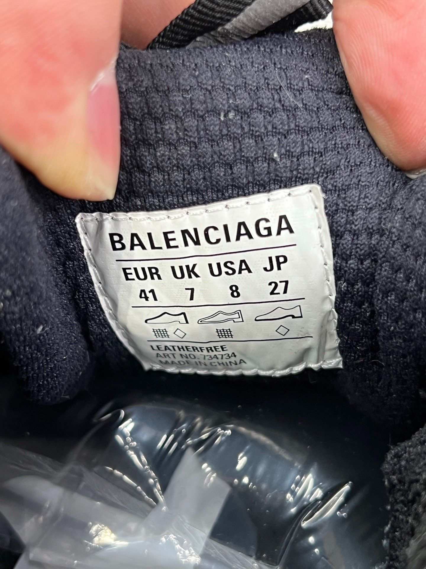 Balenciaga Balenciaga 3XL Distressed Sneakers Black Size 8 Size US 8 / EU 41 - 8 Thumbnail