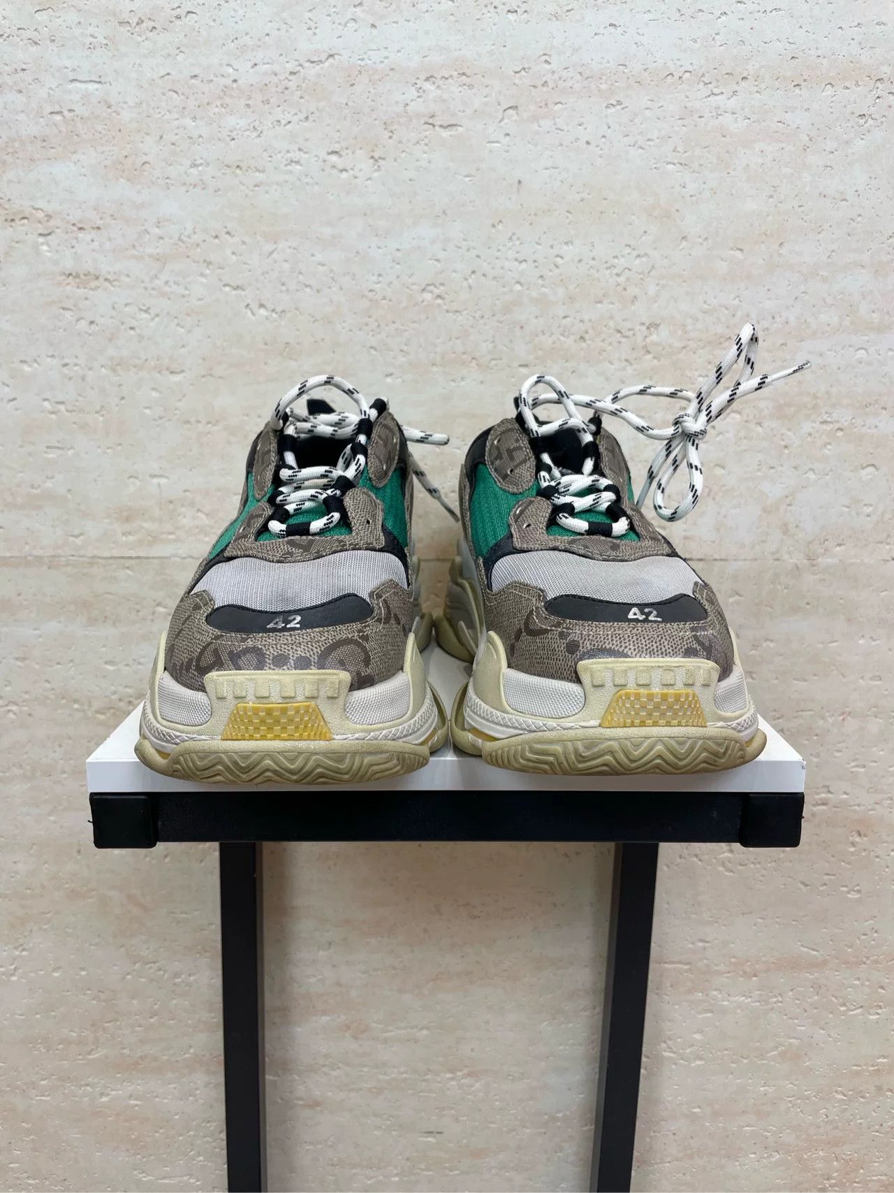 Balenciaga Balenciaga x Gucci Triple S Sneakers Size 9 Size US 9 / EU 42 - 4 Thumbnail