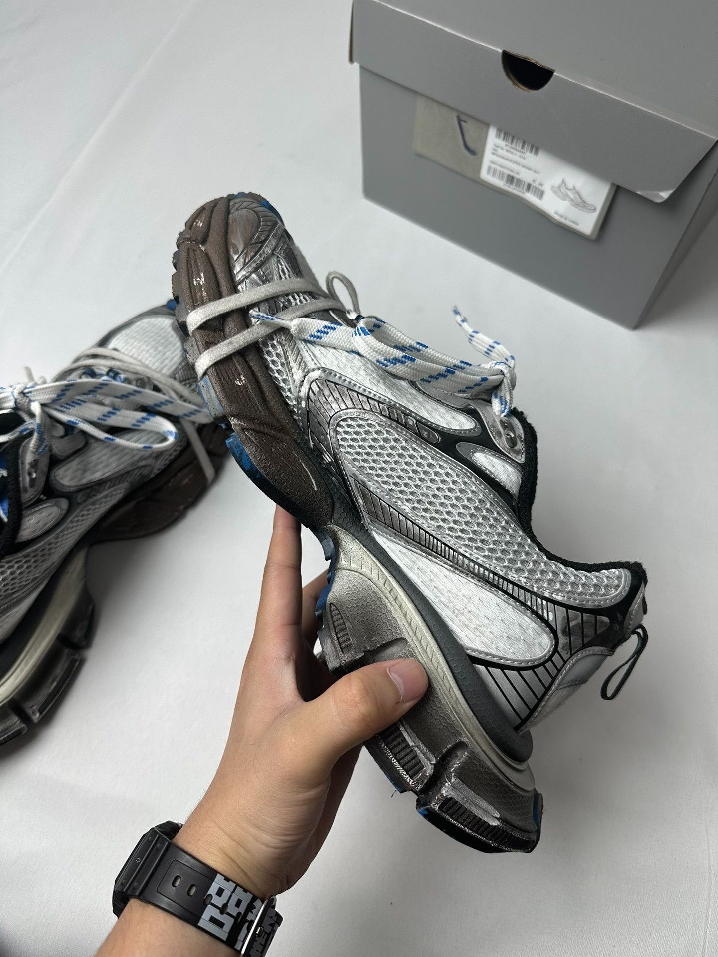 Balenciaga Balenciaga 3XL Muddy Effect Sneakers US 12 Size US 12 / EU 45 - 4 Thumbnail