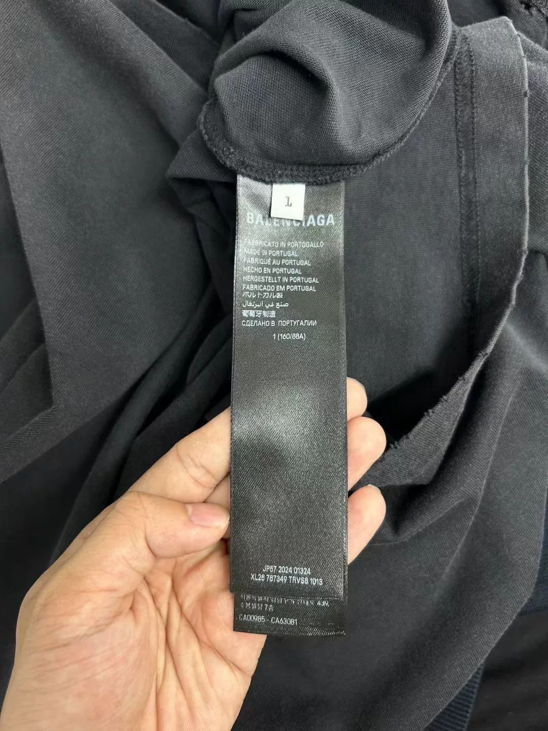 Balenciaga Balenciaga Liquified Logo Jersey T-Shirt Size 1 Size US S / EU 44-46 / 1 - 5 Thumbnail