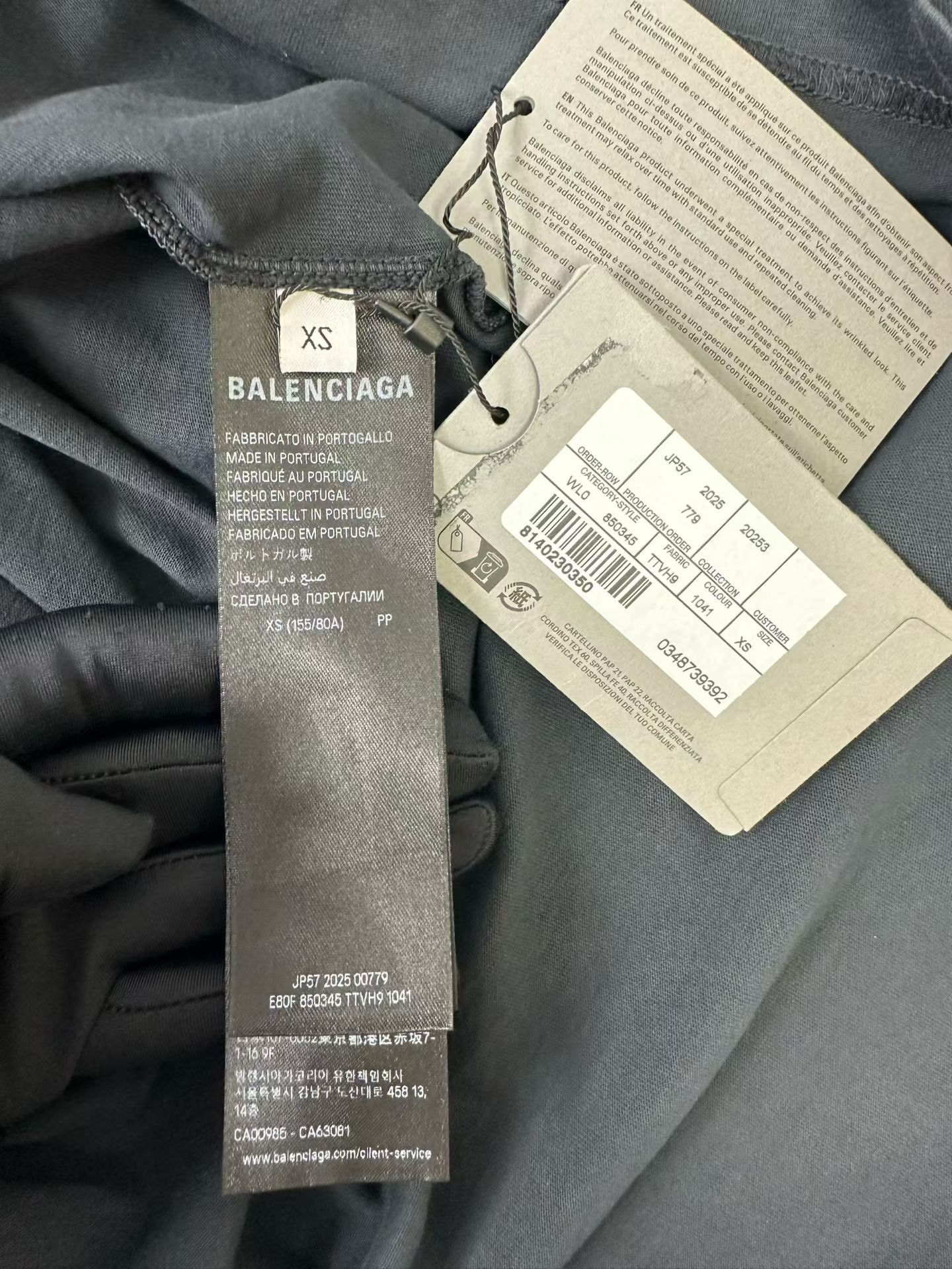 Balenciaga Balenciaga Embroidered Logo T-Shirt Size XS Size US XS / EU 42 / 0 - 5 Thumbnail