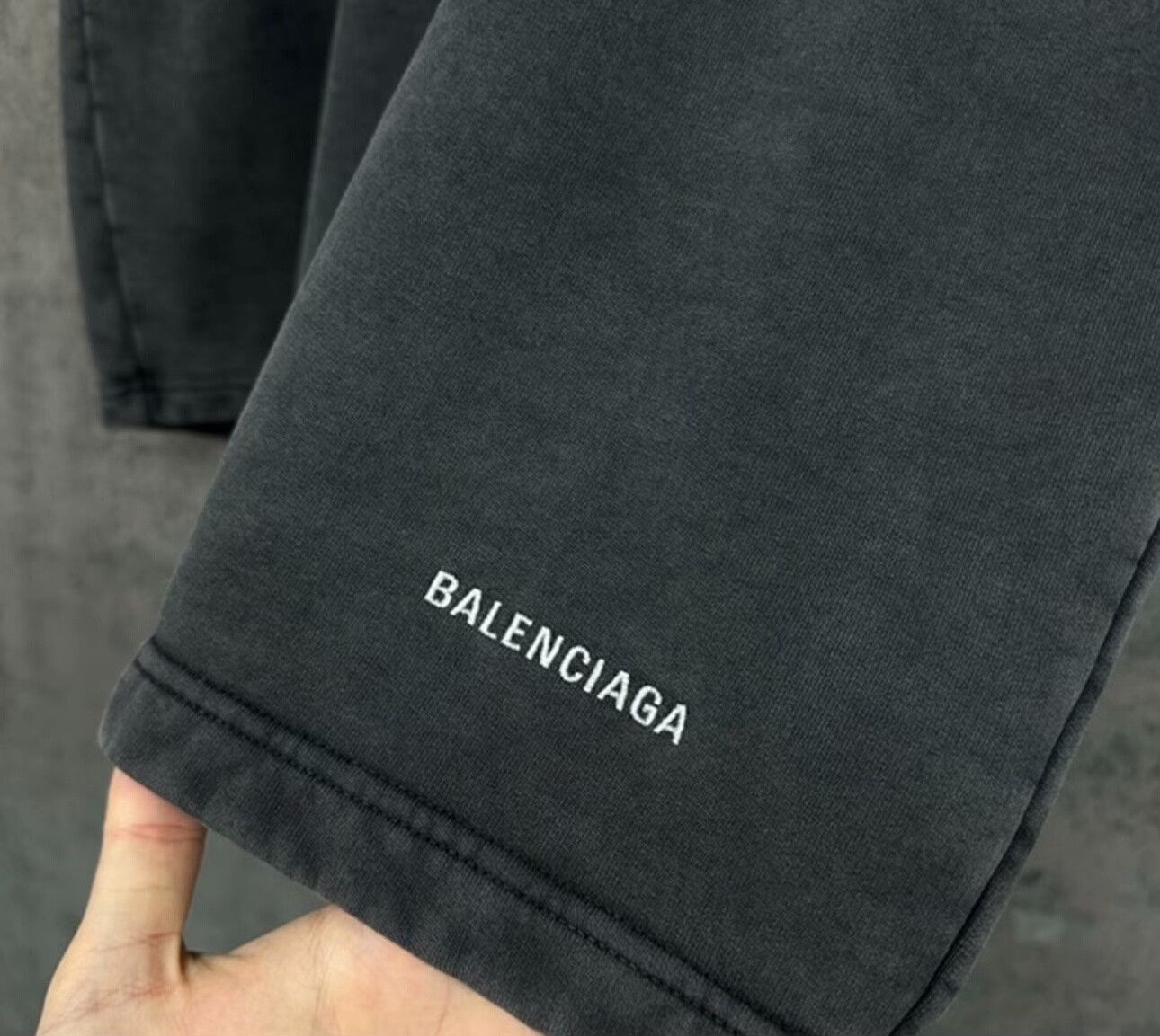 Balenciaga Balenciaga Logo Embroidered Washed Shorts Size M Size US 32 / EU 48 - 3 Thumbnail