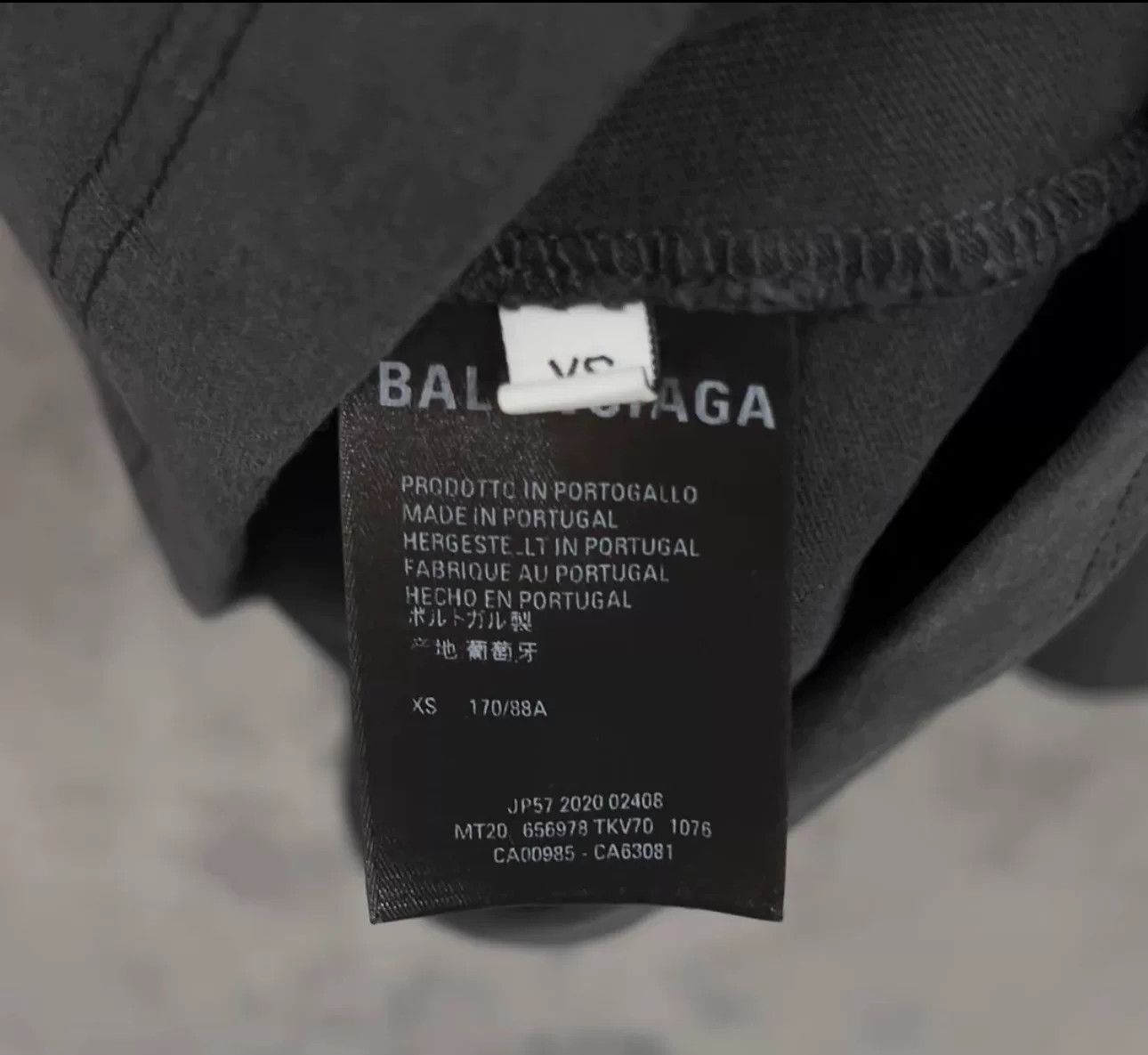 Balenciaga Balenciaga Flame Logo Washed T-Shirt Size XS Size US XS / EU 42 / 0 - 5 Thumbnail
