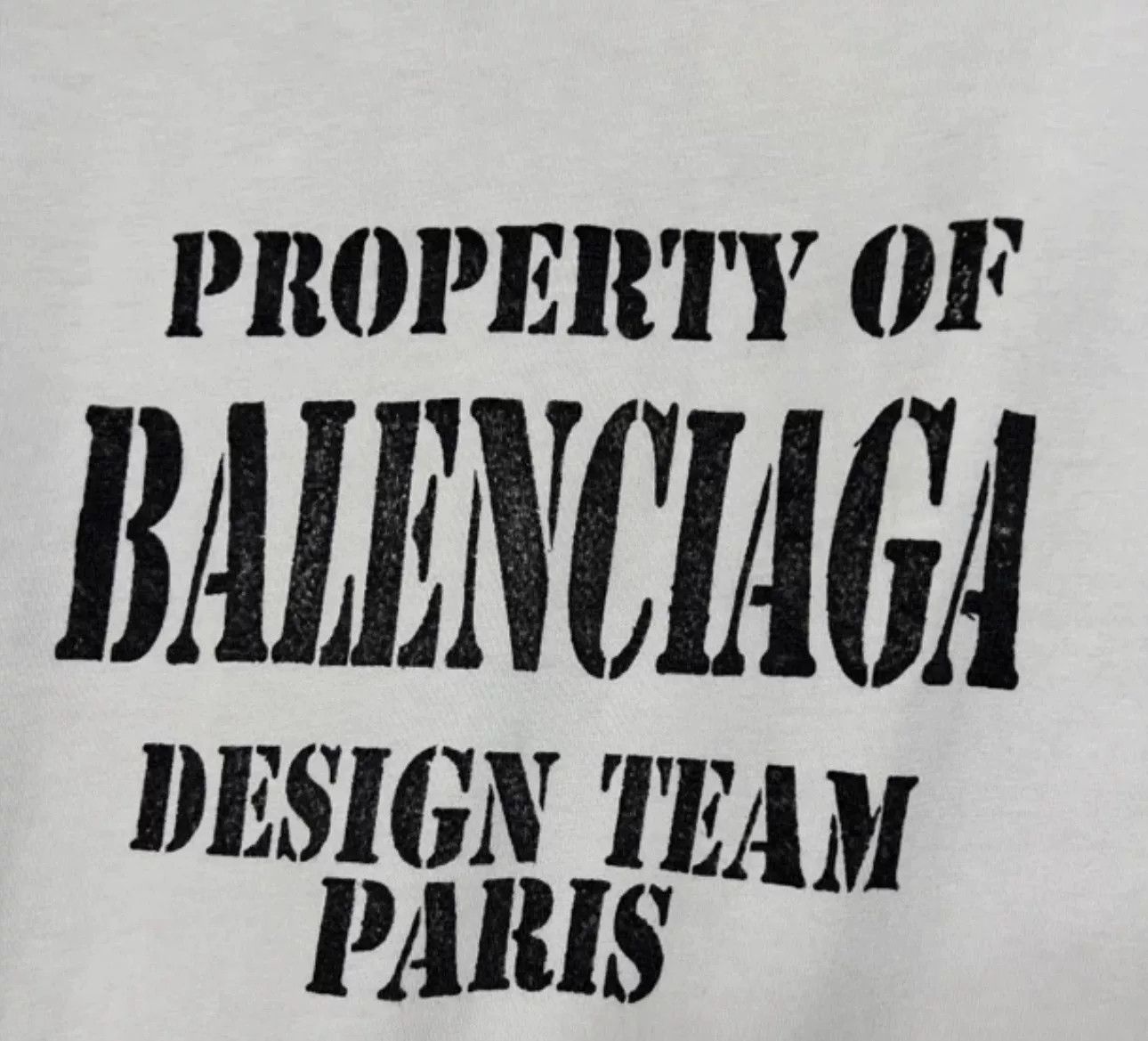 Balenciaga Balenciaga Property Of Design Team T-Shirt Size XS Size US XS / EU 42 / 0 - 3 Thumbnail